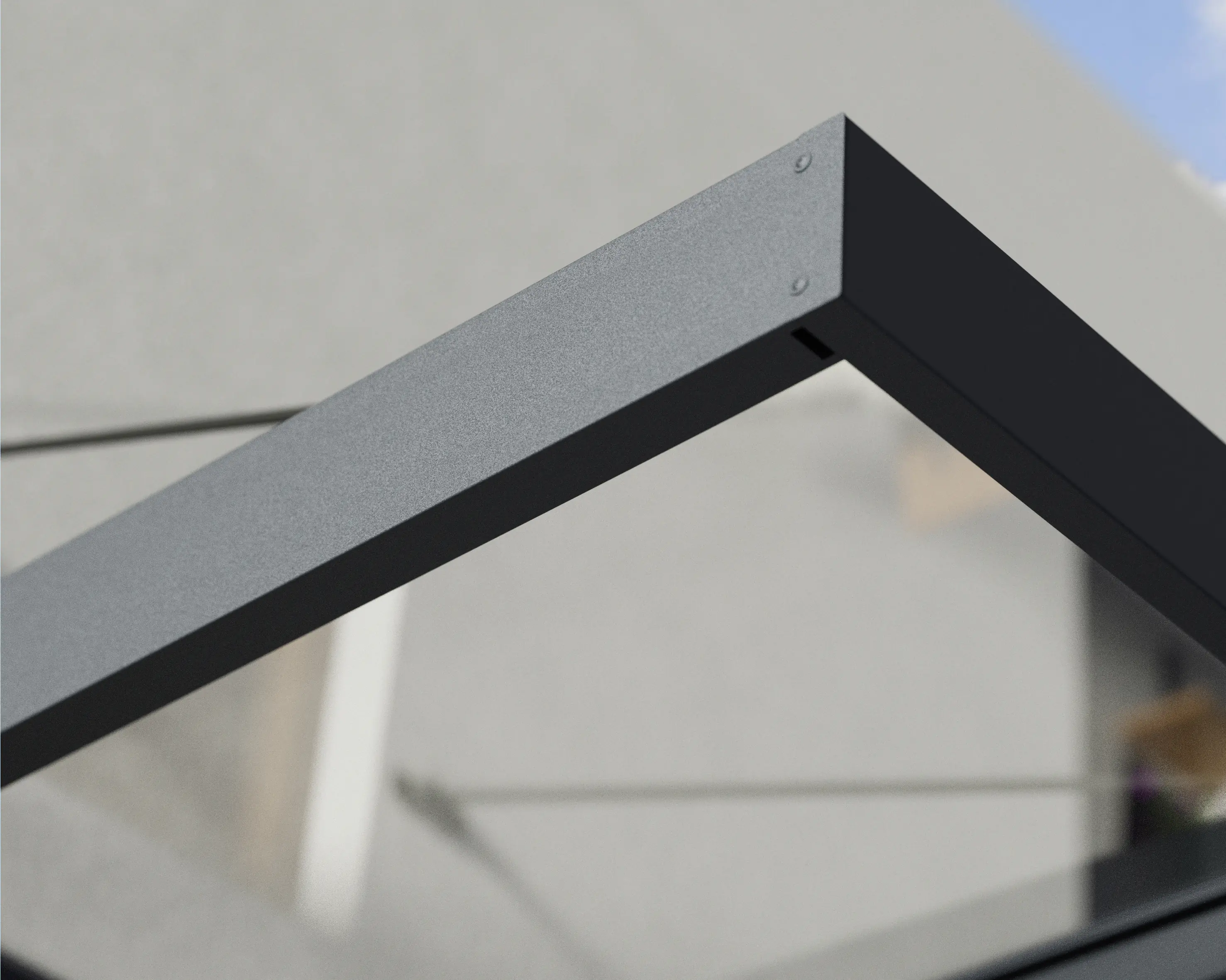 Canopia Vordach Sophia XL 9000 Grau Alu 845 x 140 cm