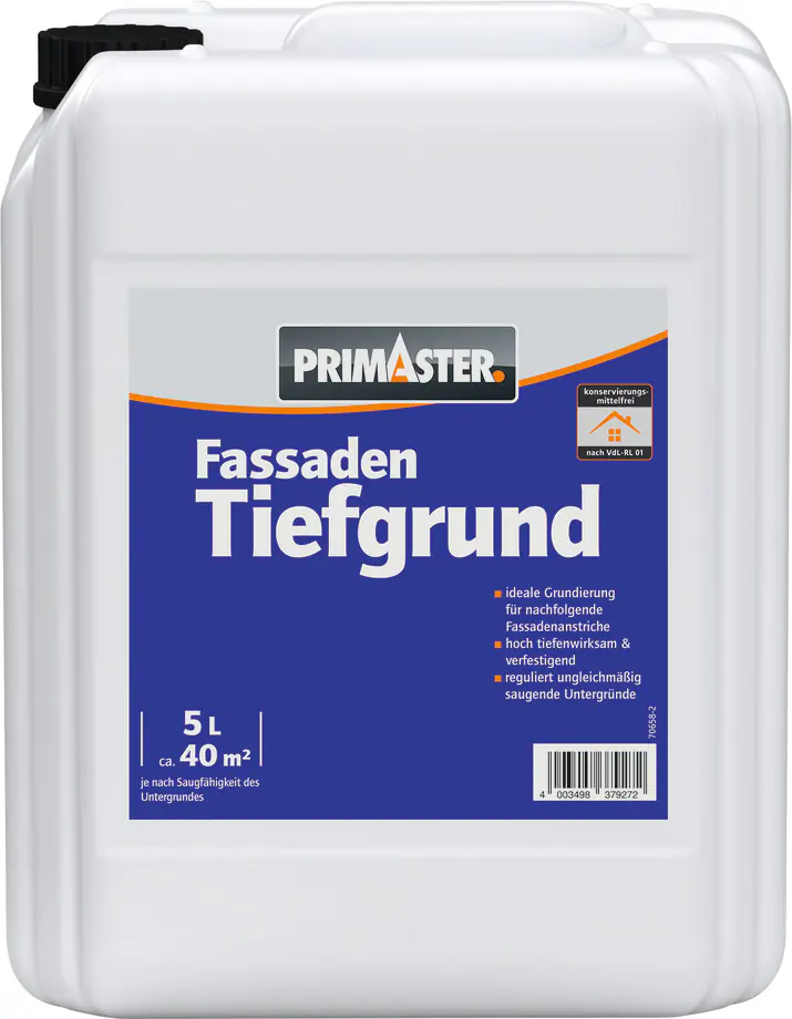 Primaster Fassaden-Tiefgrund 5 L farblos
