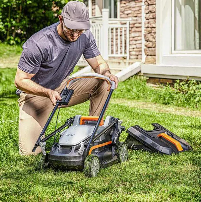 Litheli Akku-Rasenmäher Handy+ U20 20V 33 cm Inklusive 1 x SE-Akku 4,0 Ah