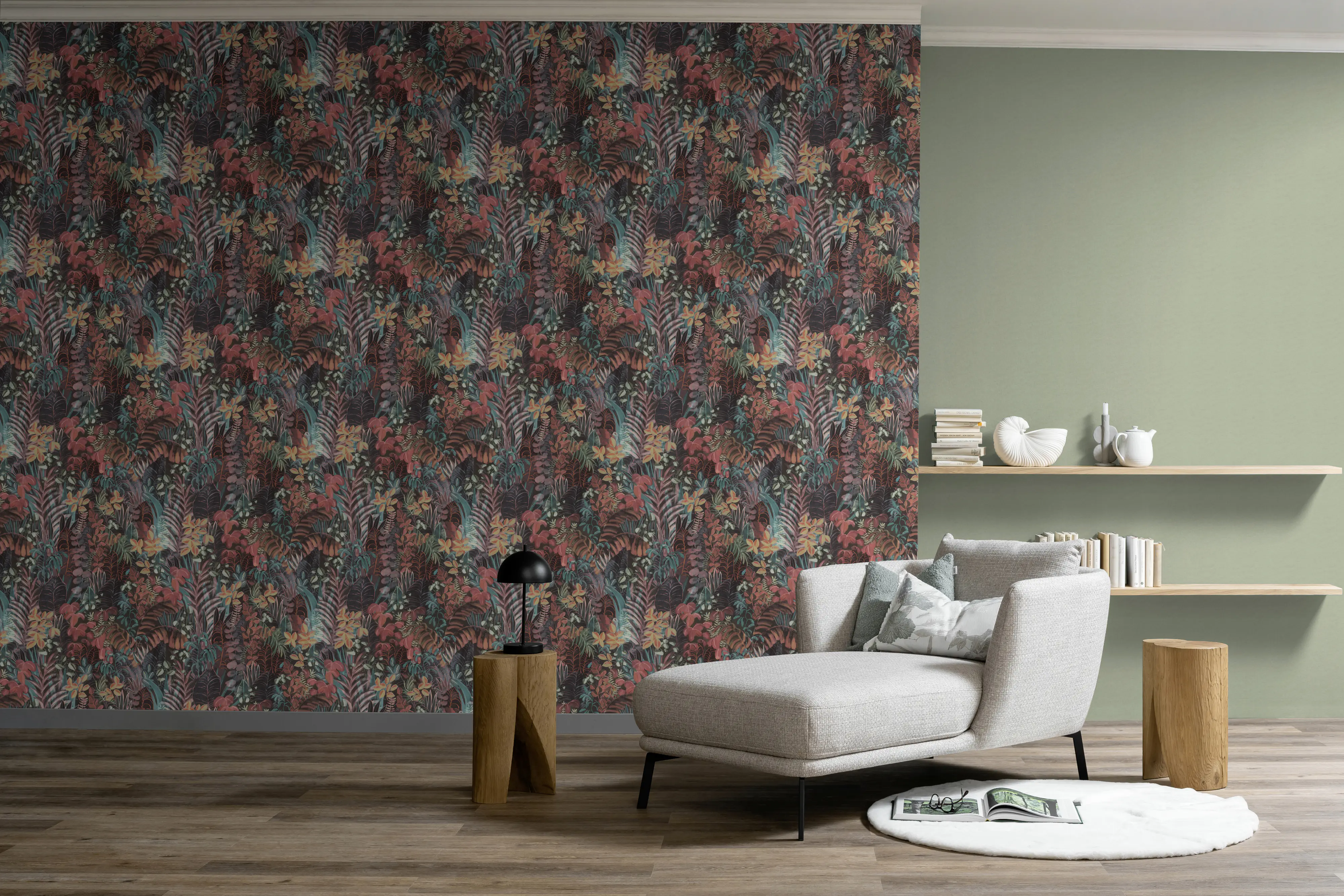 Schöner Wohnen Vliestapete Dschungel Motiv bunt 10,05 x 0,53 m