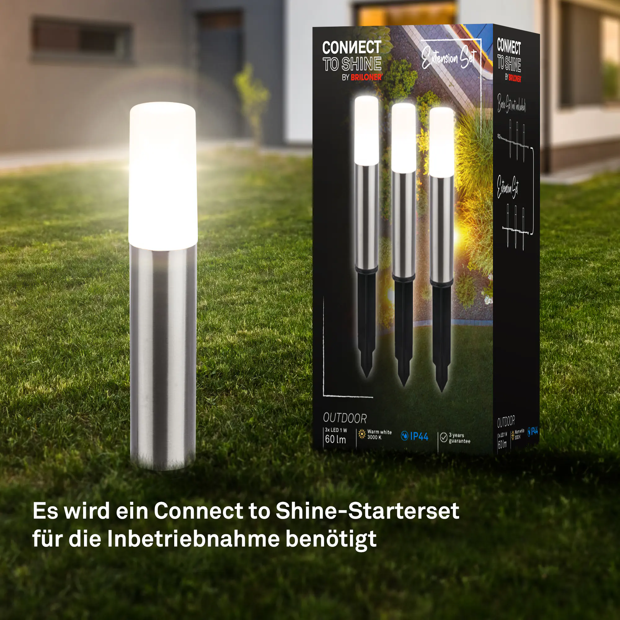 Briloner LED Außen-Bodenstrahler Junca Connect to Shine 3er Ergänzungset 3W warmweiß Briloner LED Außen-Bodenstrahler Junca Connect to Shine 3er Ergänzungset 3W warmweiß