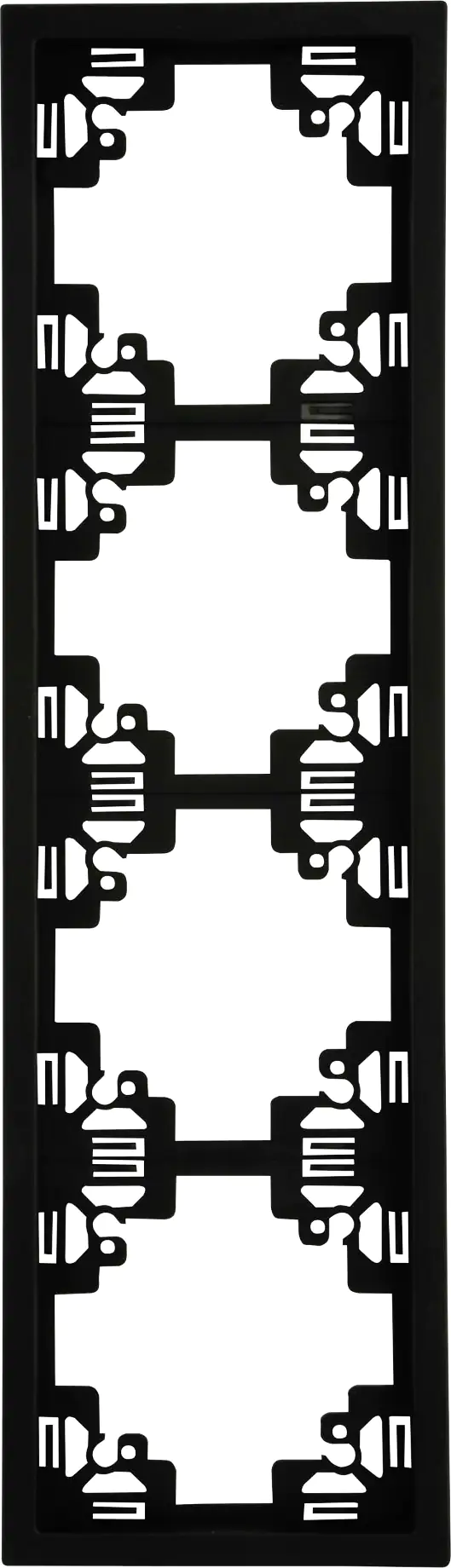 Unitec Abdeckrahmen 4-fach anthrazit, Serie Sao Paulo