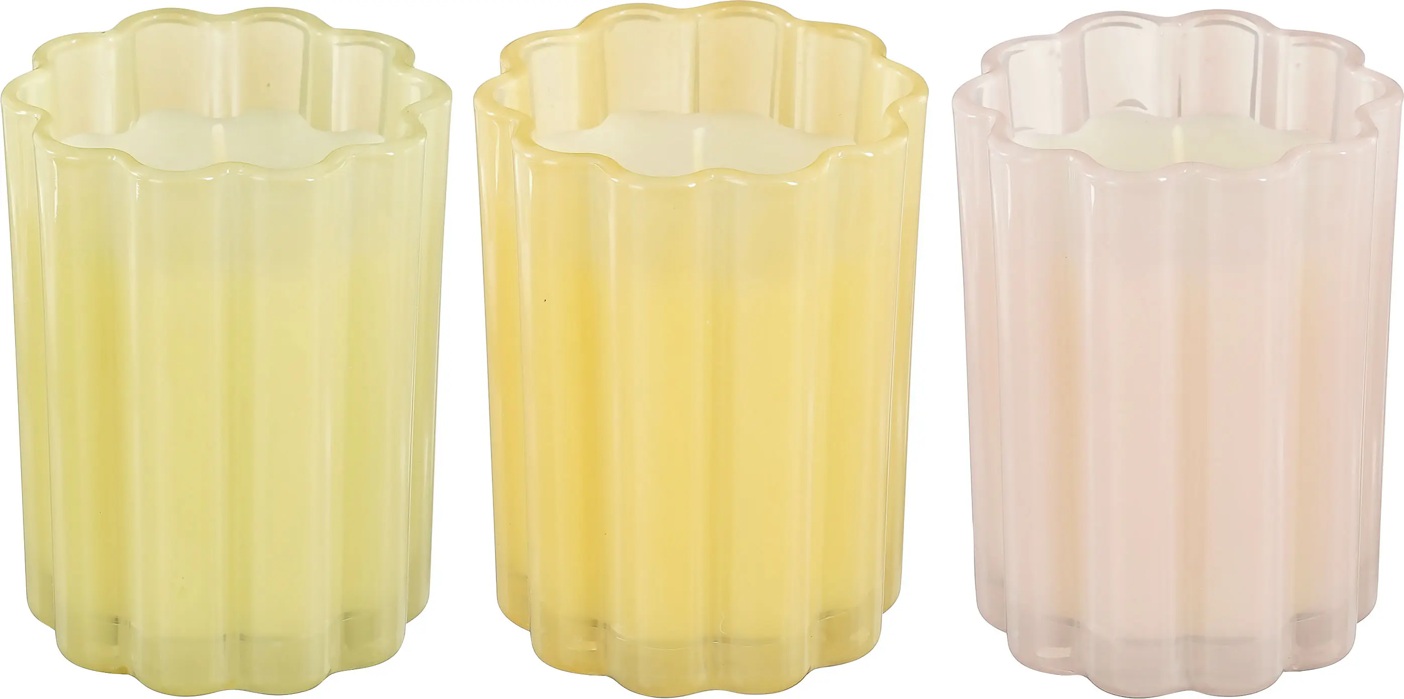 Mica Decorations Duftkerze im Glas Beach Ø 8 x 11 cm mehrfarbig - 3 Stk.