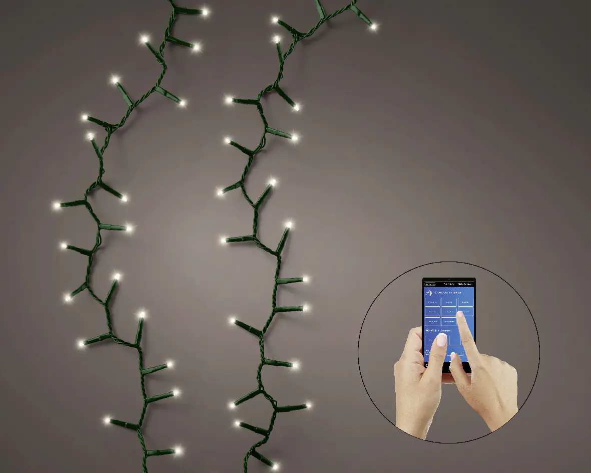 Kaemingk Lichterkette App gesteuert Compact 750 Lichter warmweiß