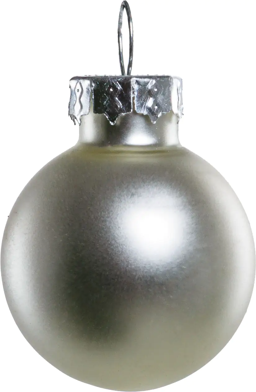 2076601538752_03 TrendLine Weihnachtskugeln aus Glas Ø 2,5 cm silber 24 Stück