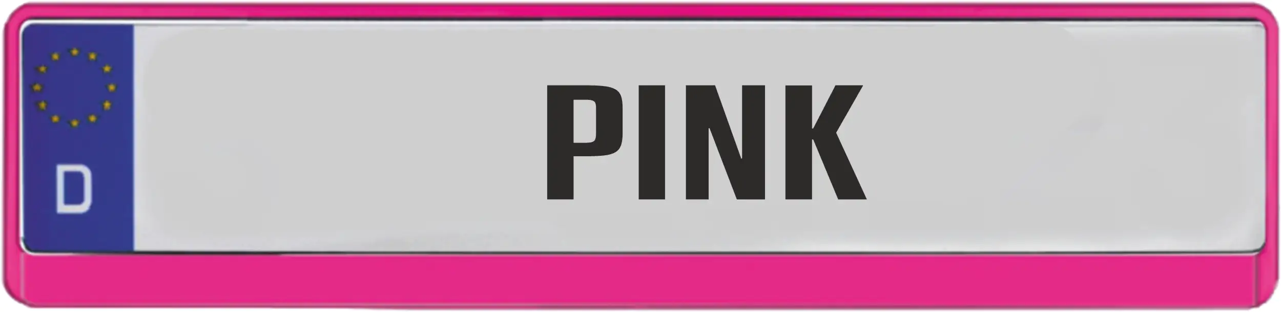 4002341289874 Hermann Schütz Kennzeichenrahmen Standard pink