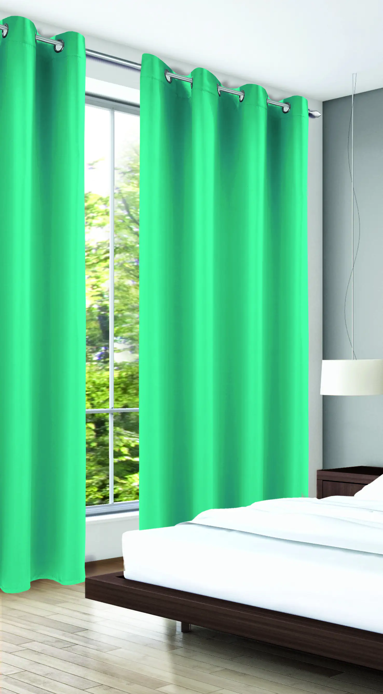 Neusser Collection Ösenschal DimOut Marene petrol, 140 x 245 cm