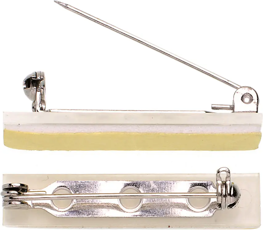 Glorex Broschennadel 25 mm 3 Stück, silberfarben