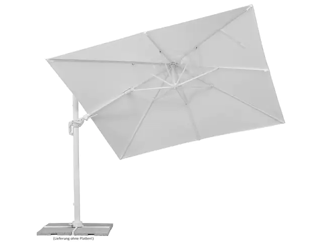 Schneider Sonnenschirm Rhodos Twist Bianco weiß, 300 x 300 cm Schneider Sonnenschirm Rhodos Twist Bianco weiß, 300 x 300 cm