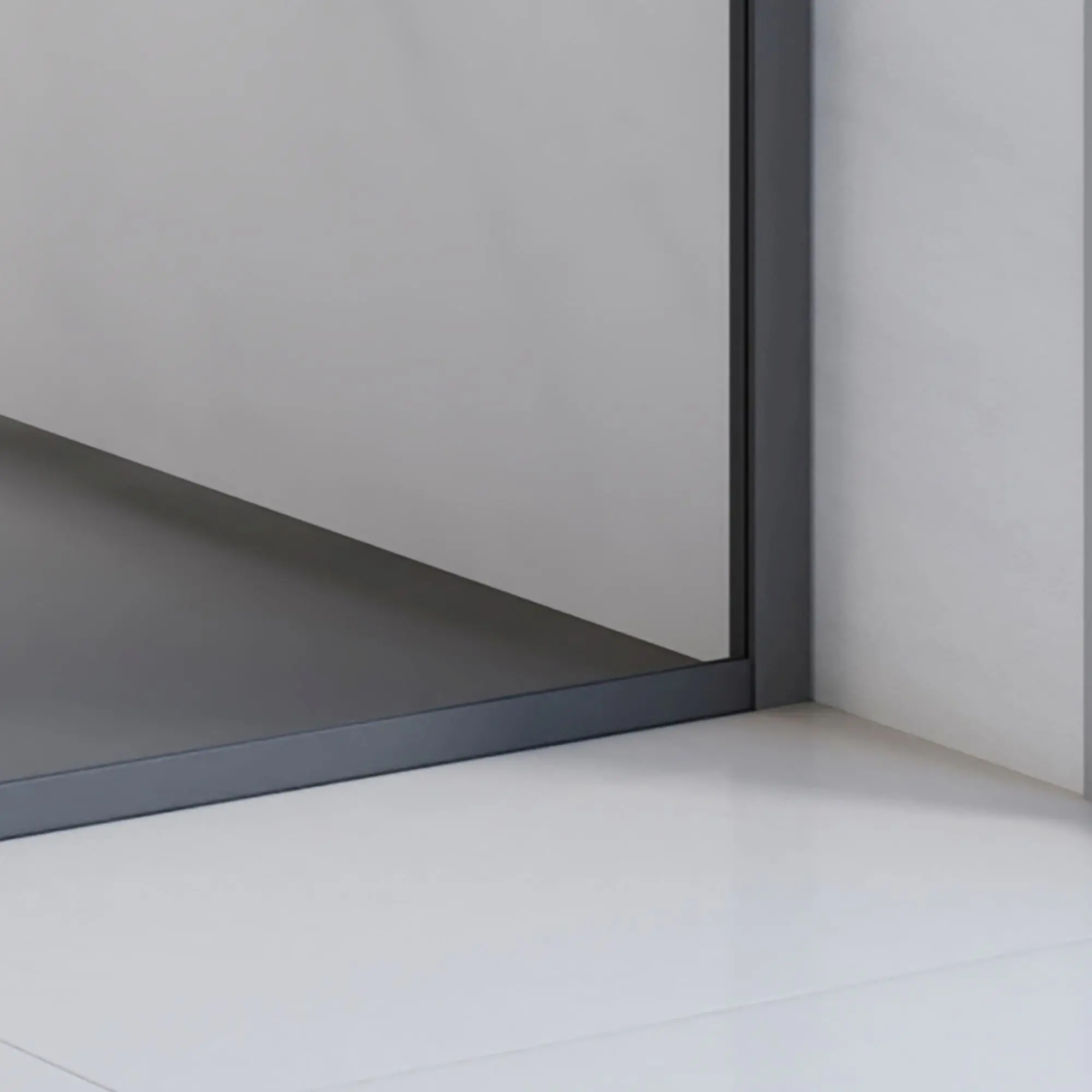 Schulte Duschwand Walk In Trend 2.0 100 x 200 cm schwarz matt klar Schulte Duschwand Walk In Trend 2.0 100 x 200 cm schwarz matt klar