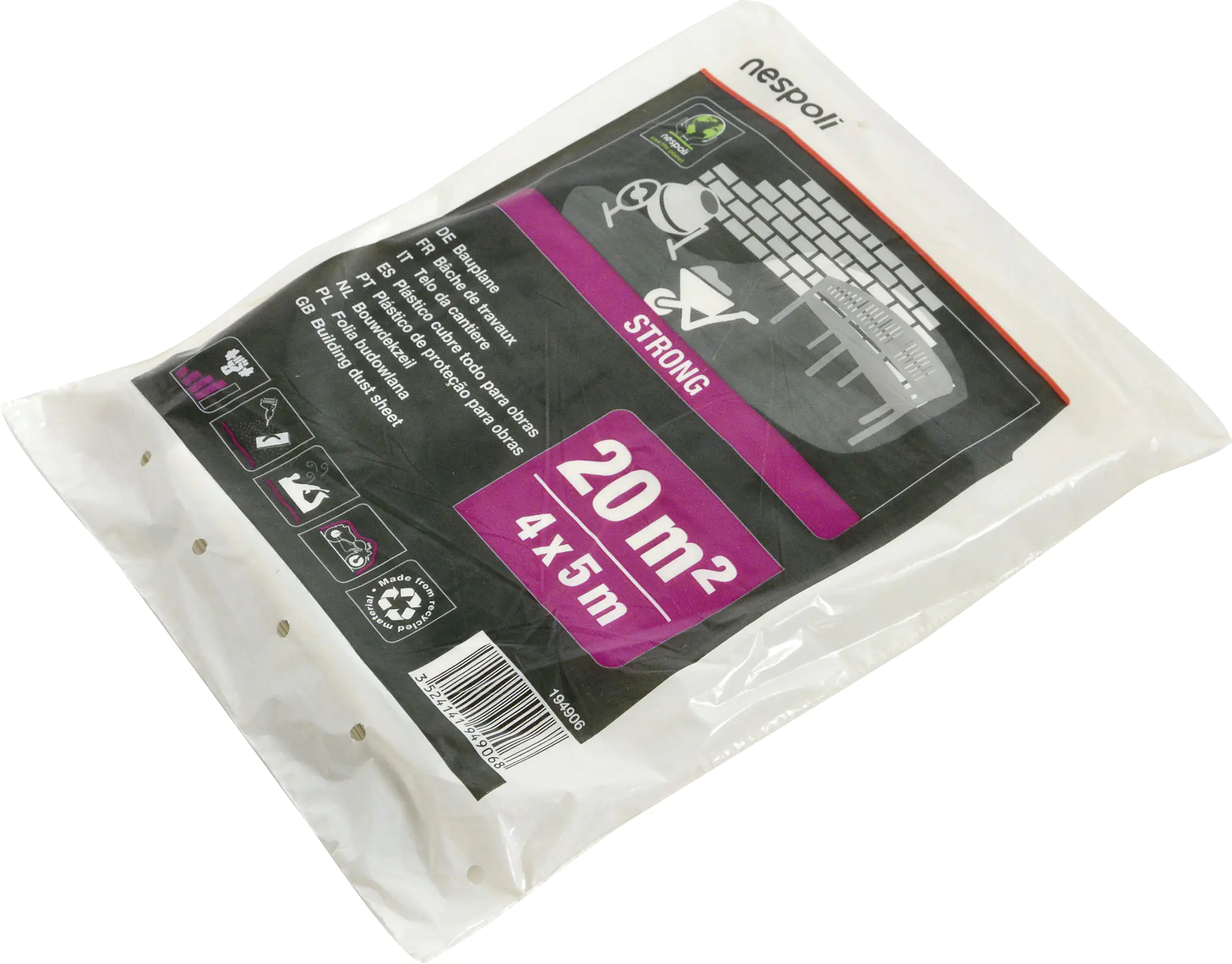 Nespoli Bauplane 38 my 4 x 5 m² = 20 m² transluzent