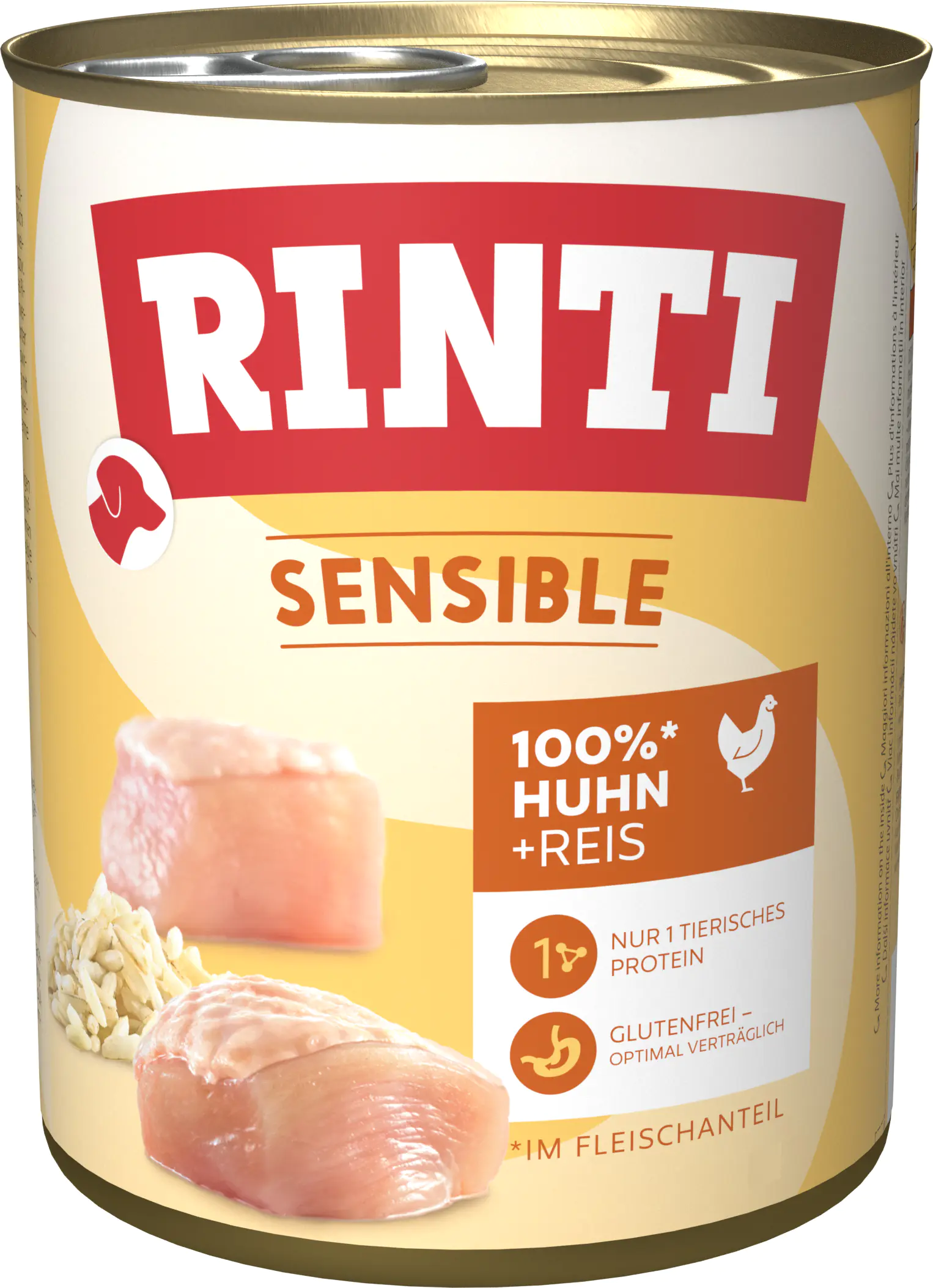 Rinti Hundenassfutter Sensible Huhn & Reis 800 g