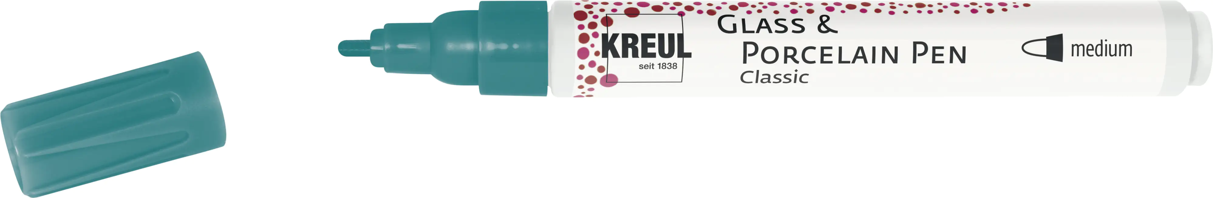 Kreul Glass & Porcelain Pen Classic türkis, 2 - 4 mm