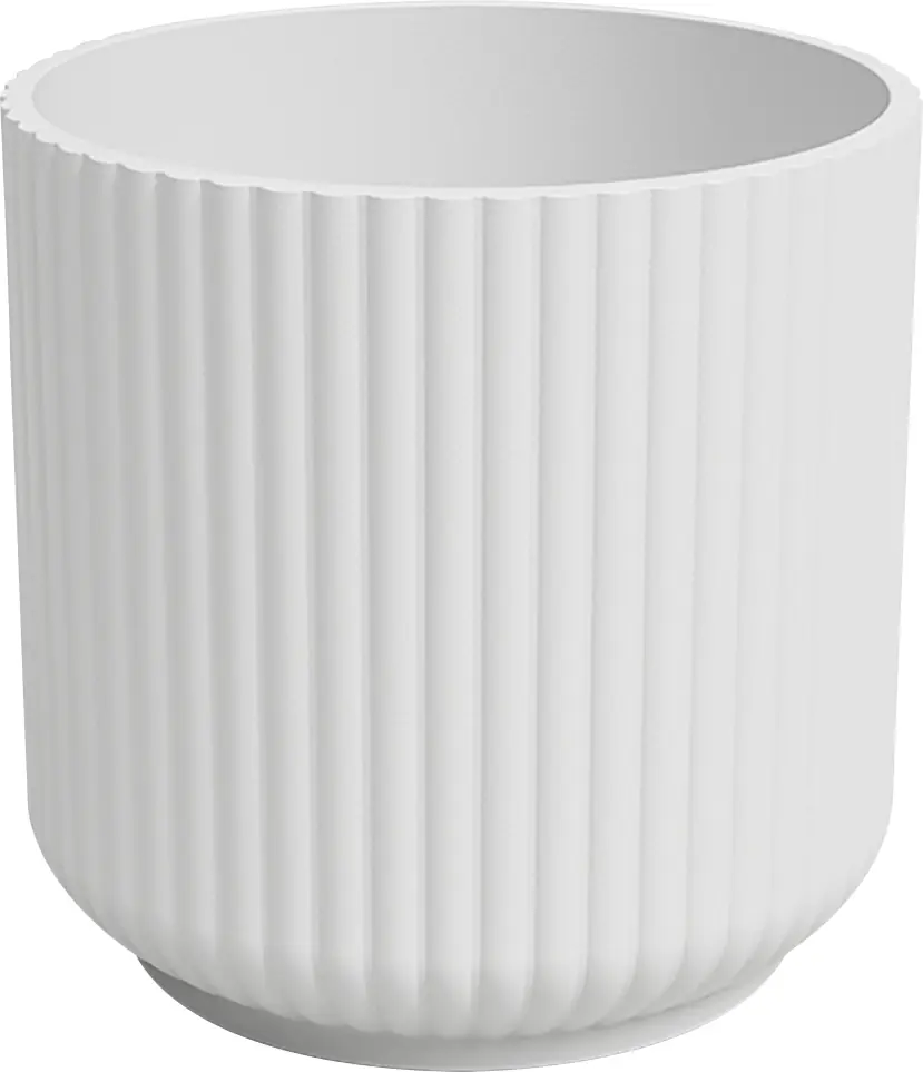 Artevasi Übertopf Luna Keramik weiß matt Ø 12 x 11 cm 