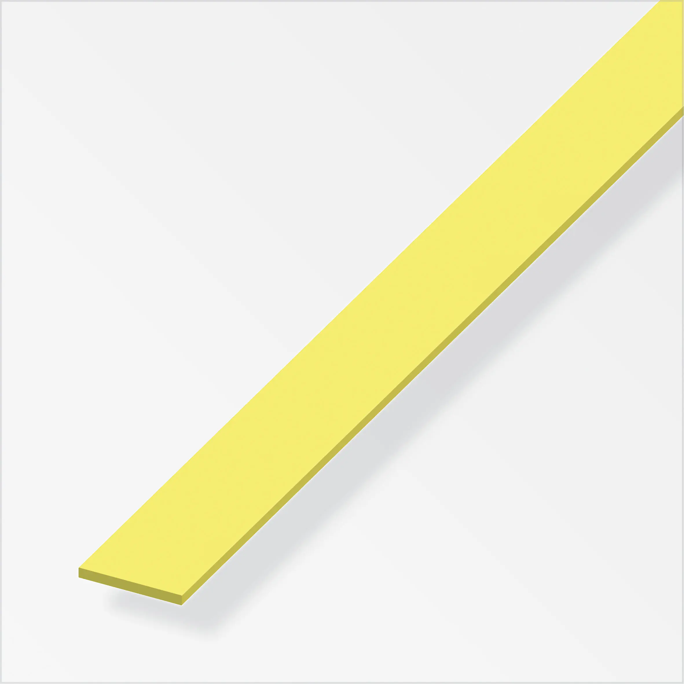 alfer Flachprofil Messing  roh messing