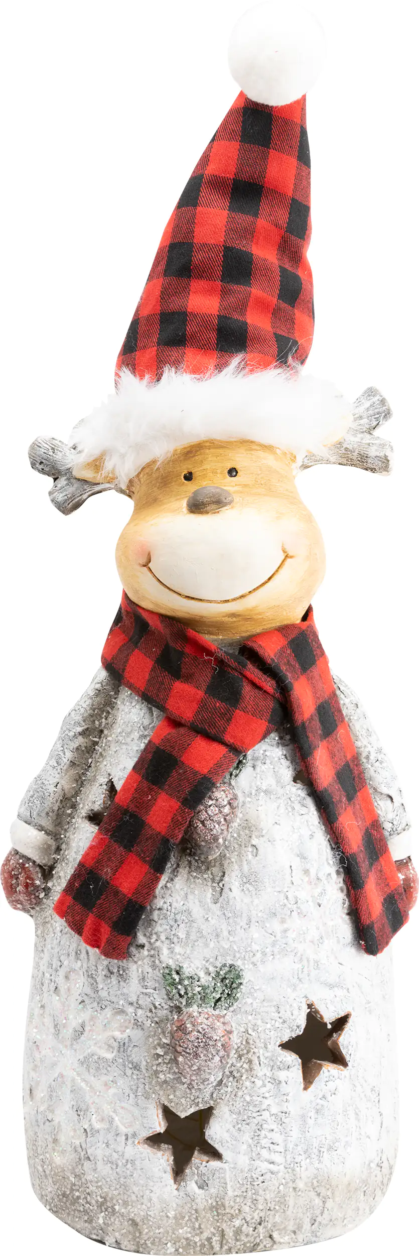 4333692392563 TrendLine Dekofigur Rentier 41 x 20 cm rot