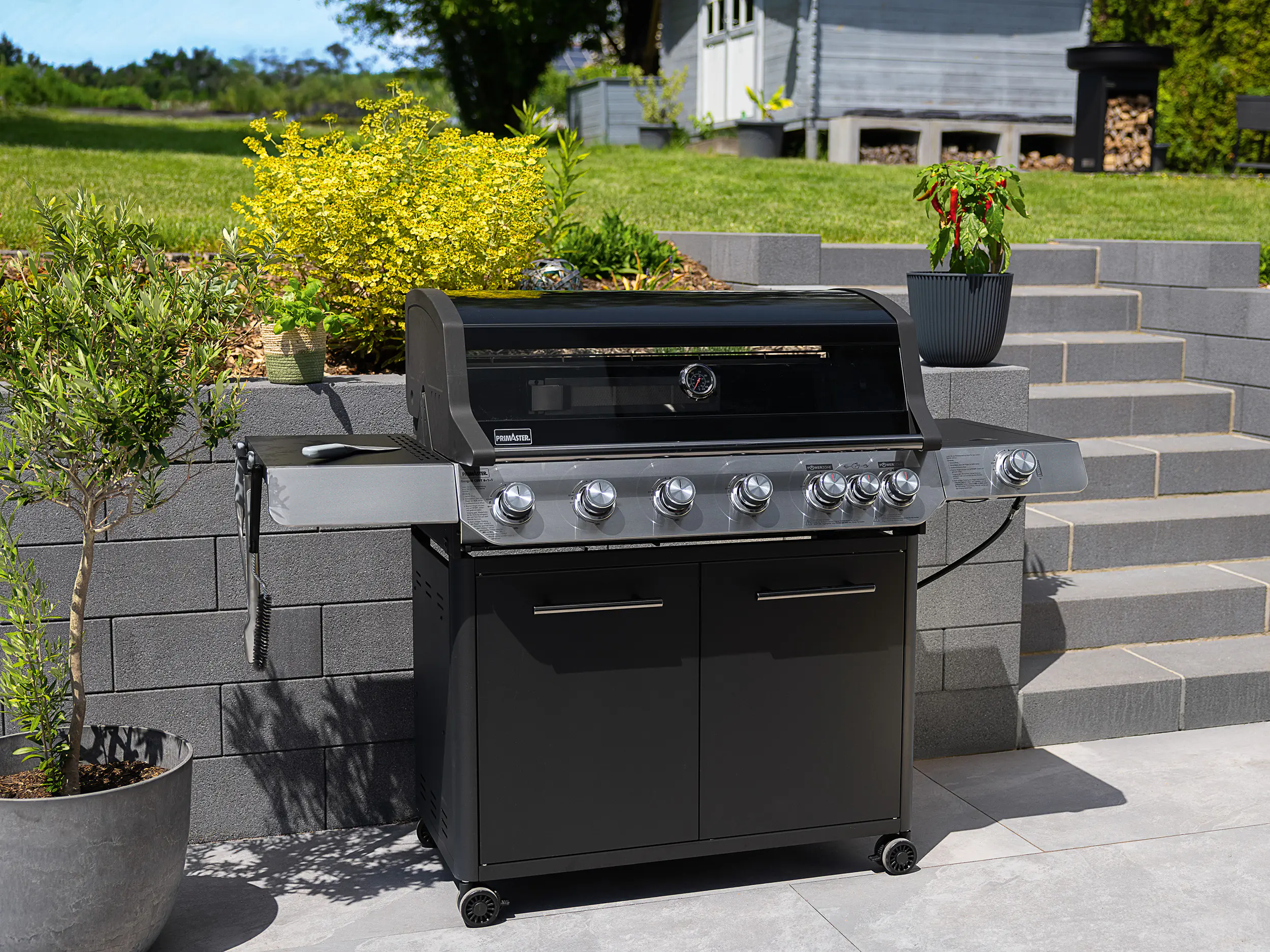 Primaster Gasgrill Cody Powerzone & Infrarotbrenner Grillfläche: 95 x 48 cm