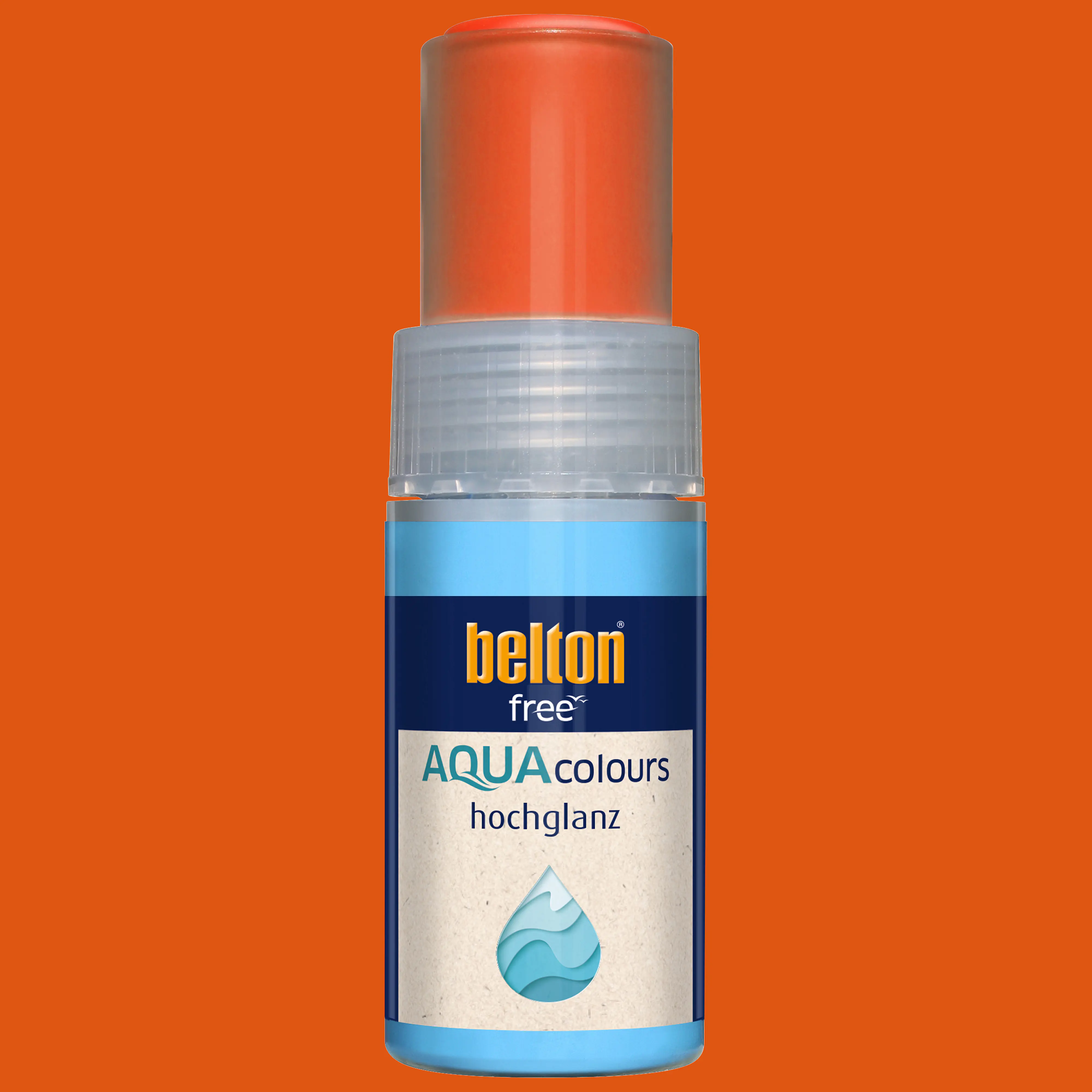 belton free Lackstift AQUAcolours 9 ml reinorange hochglanz
