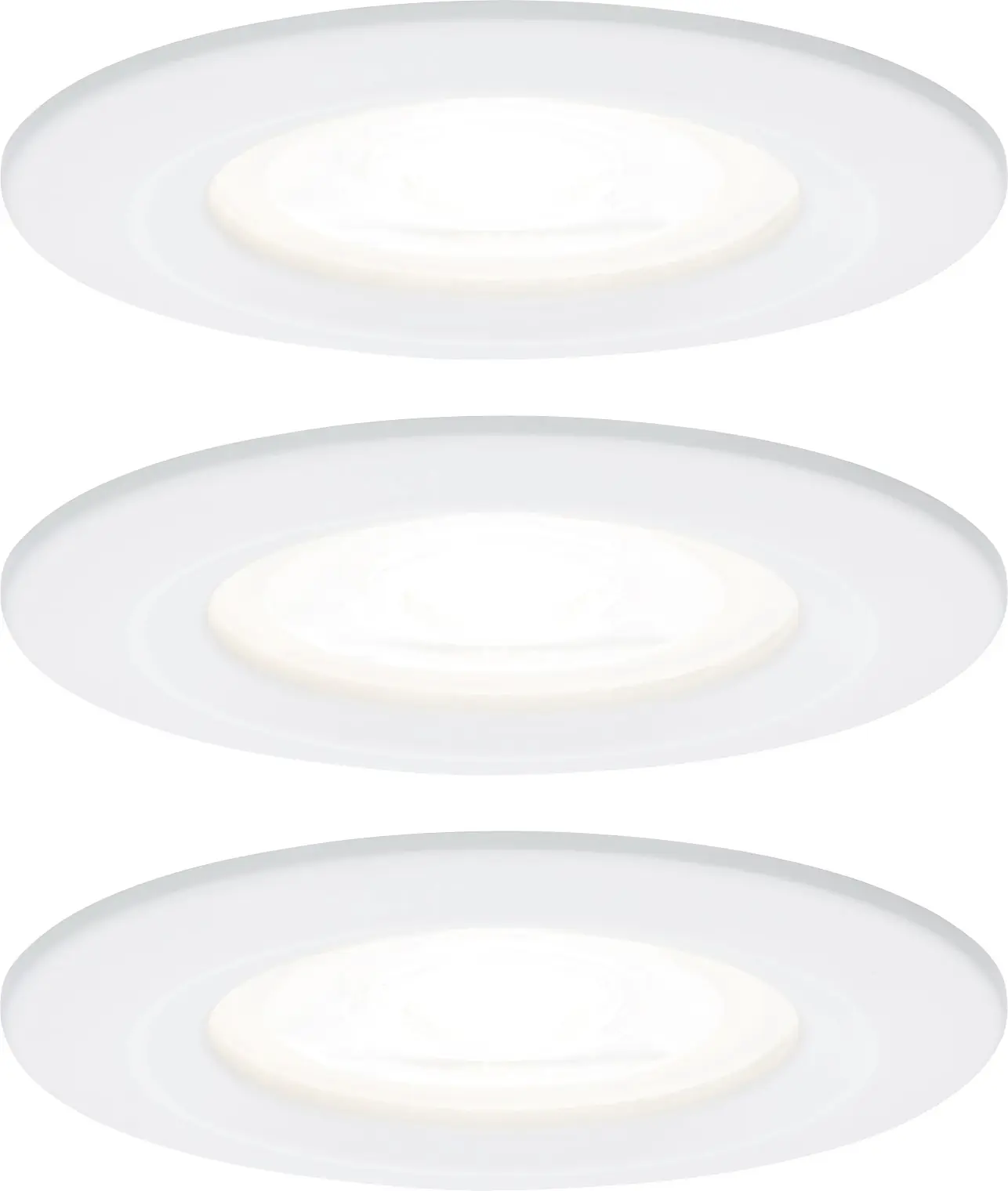 Paulmann LED Einbauleuchte Nova 3er Set weiß Ø 7,8 cm GU10 warmweiß
