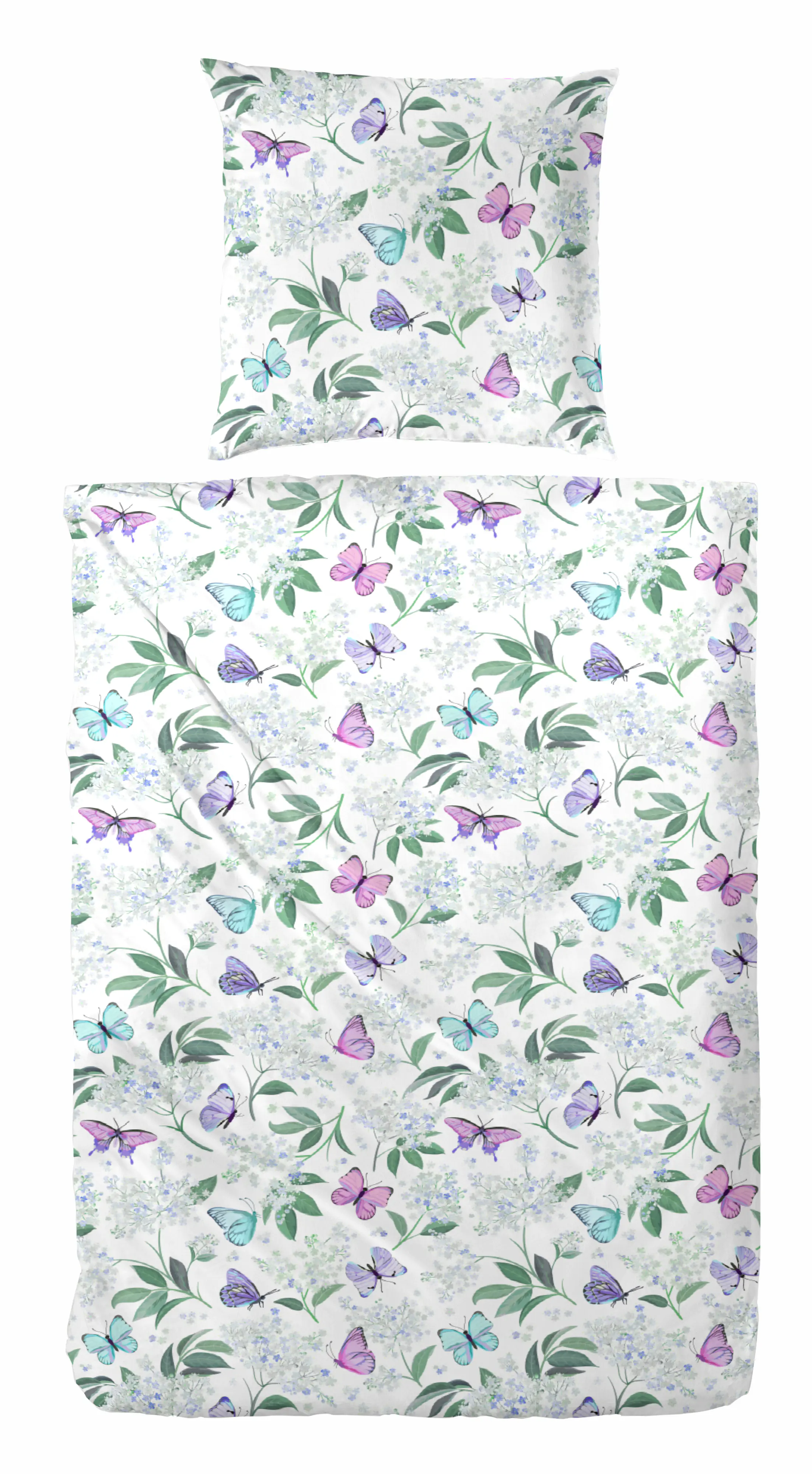 Vario Bettwäsche Baumwolle Renforce Schmetterlinge mehrfarbig 135 x 200 cm Vario Bettwäsche Baumwolle Renforce Schmetterlinge mehrfarbig 135 x 200 cm