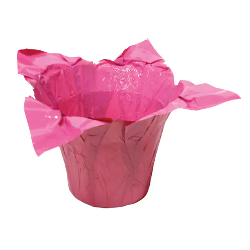 Südblume Pflanzübertopf-Folie Papier Ø 15 cm pink