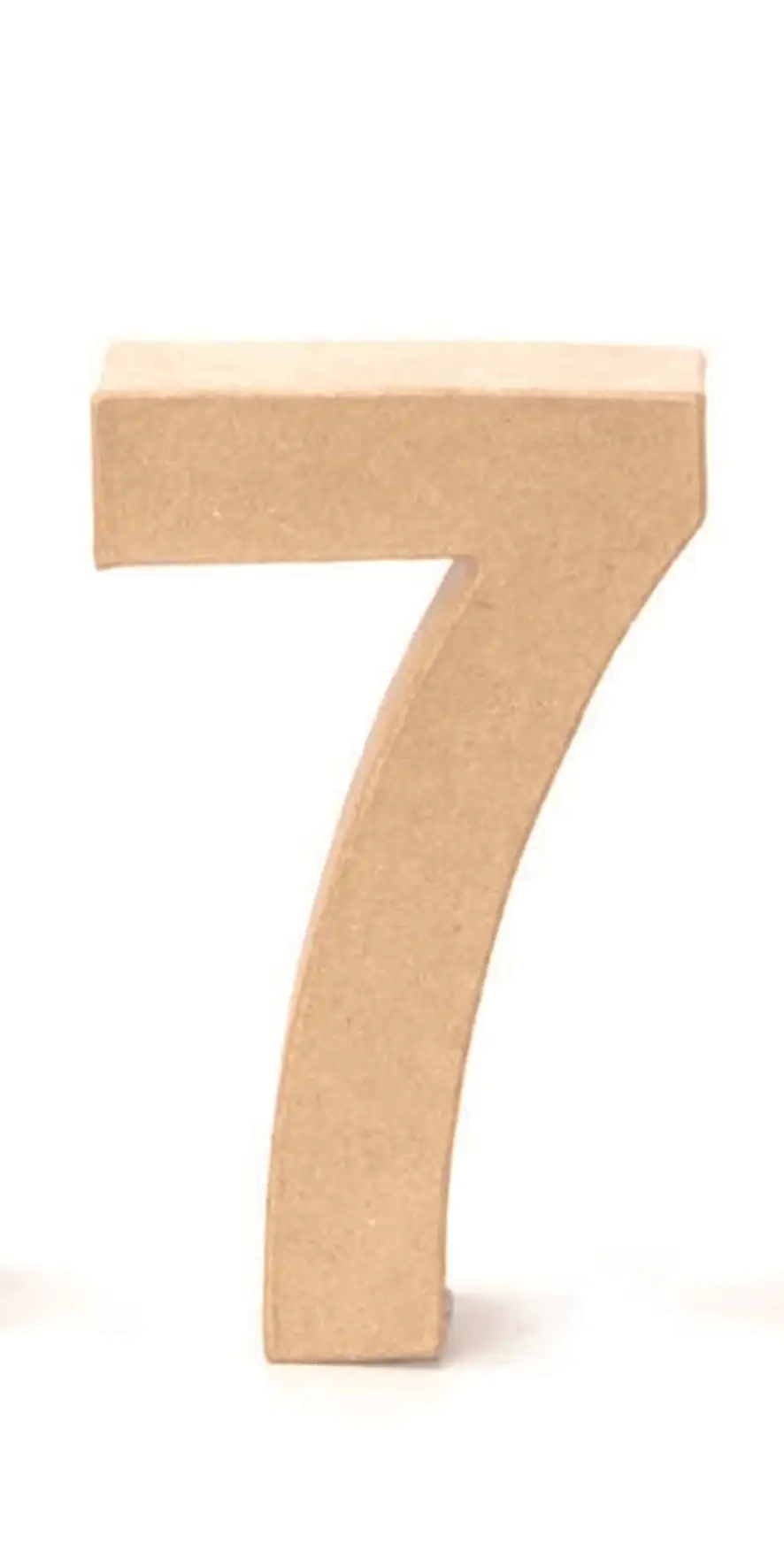 Glorex Papp-Zahl 7 17,5 x 5,5 cm