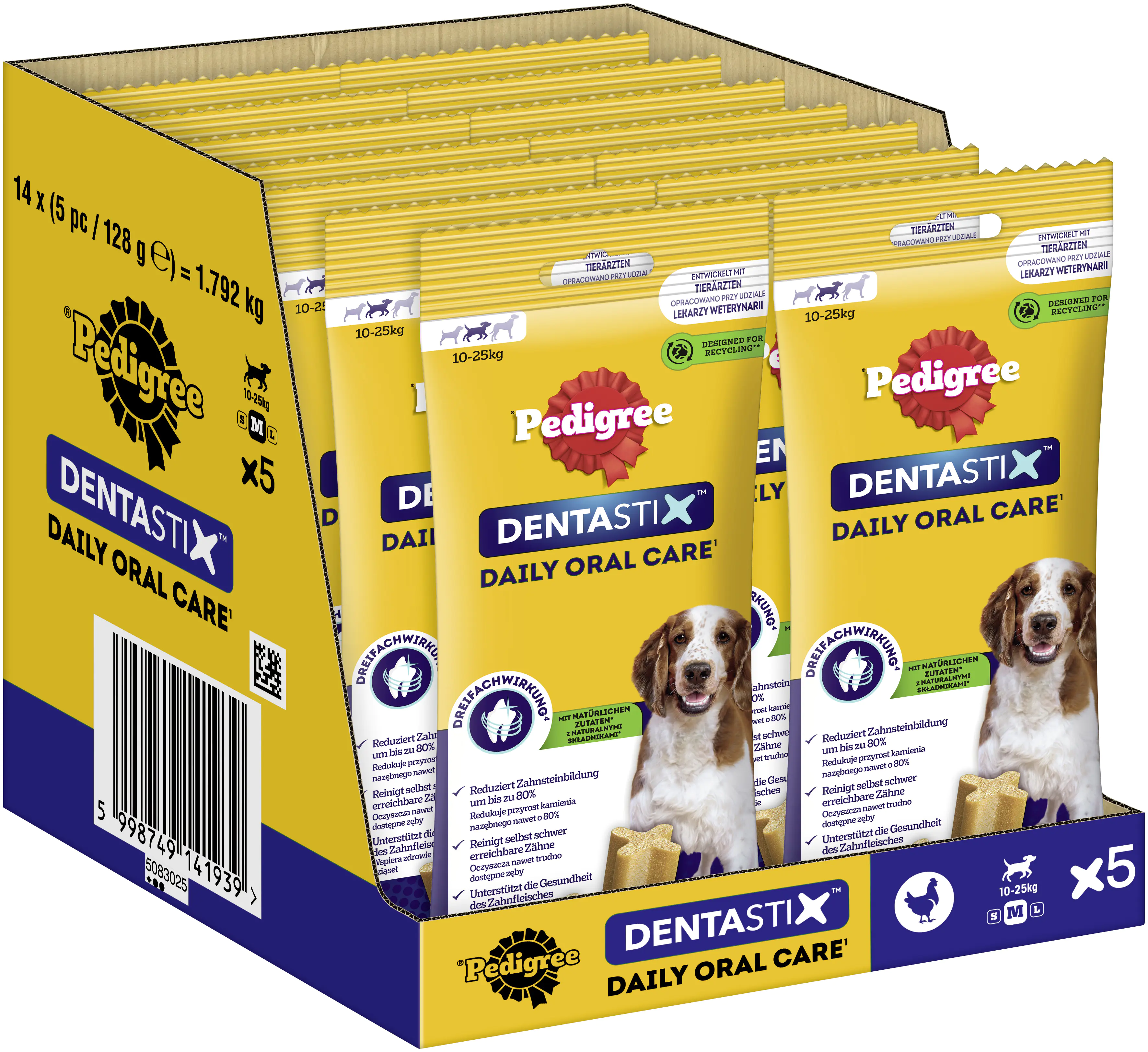 Pedigree Dentastix Adult Daily Oral Care Hundesnack 5 Stück