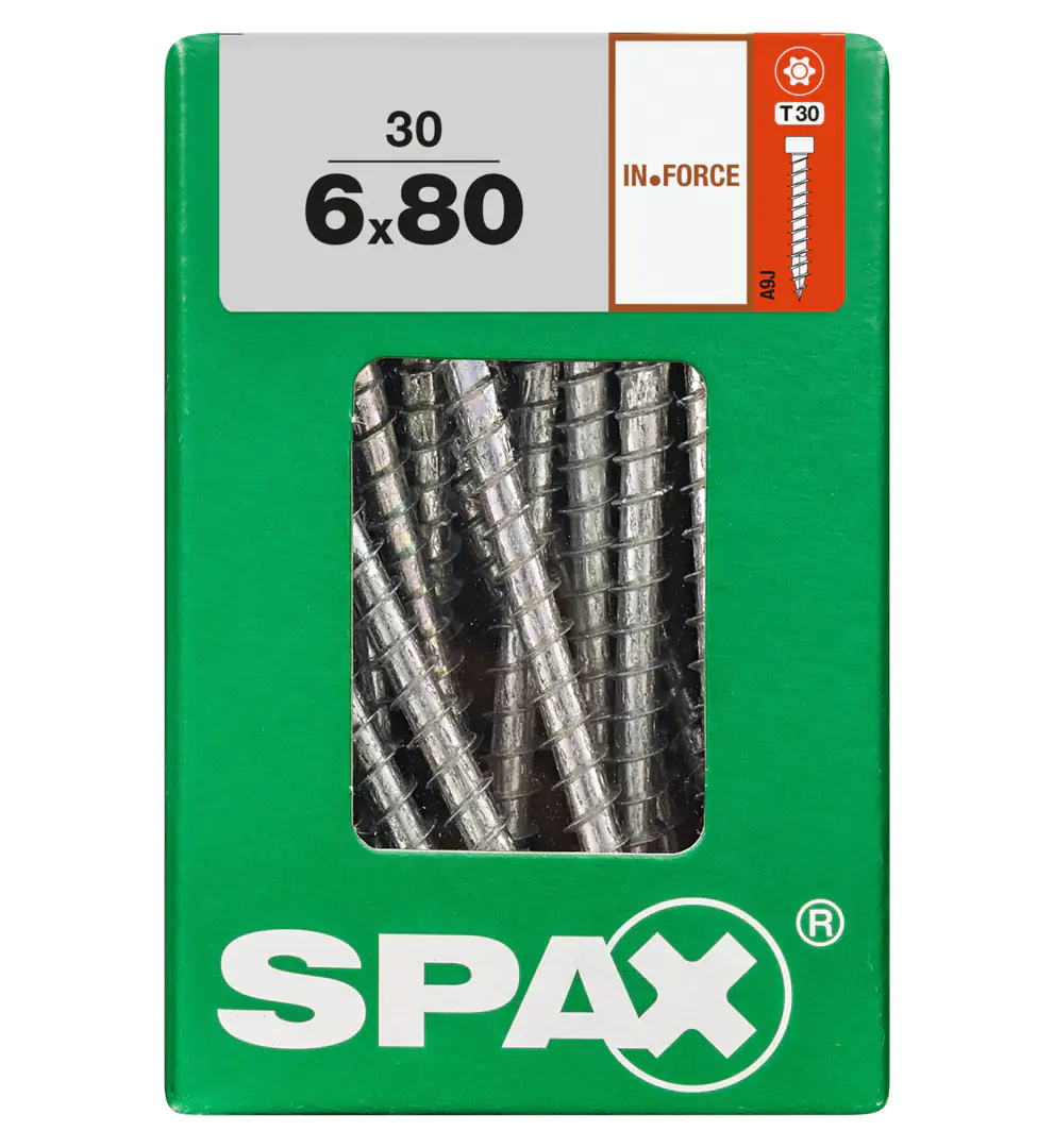 Spax Holzbauschrauben 6.0 x 80 mm TX 30 - 30 Stk.