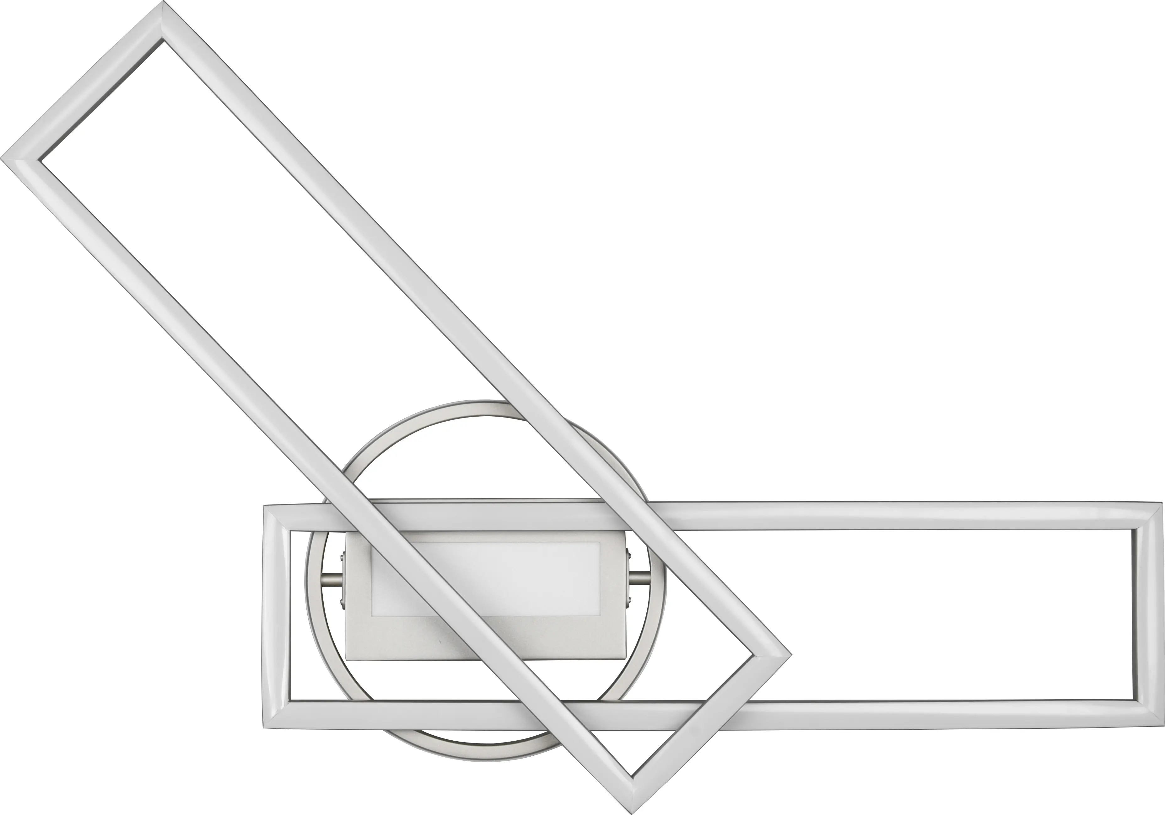 Reality Leuchten LED Deckenleuchte Twister nickel