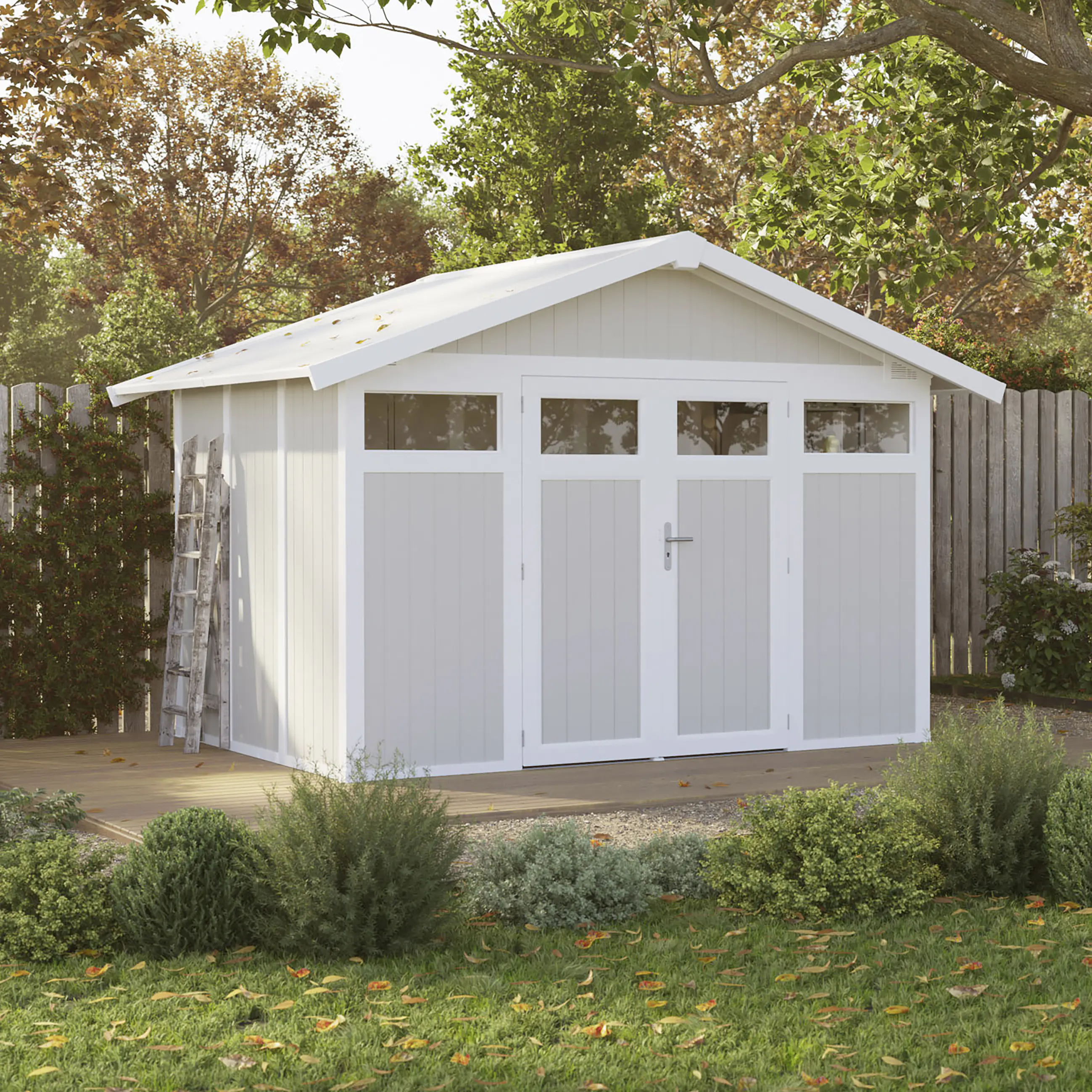 Grosfillex Gartenhaus Utility V 7,5 370 x 298 cm (inkl. Dachüberstand)