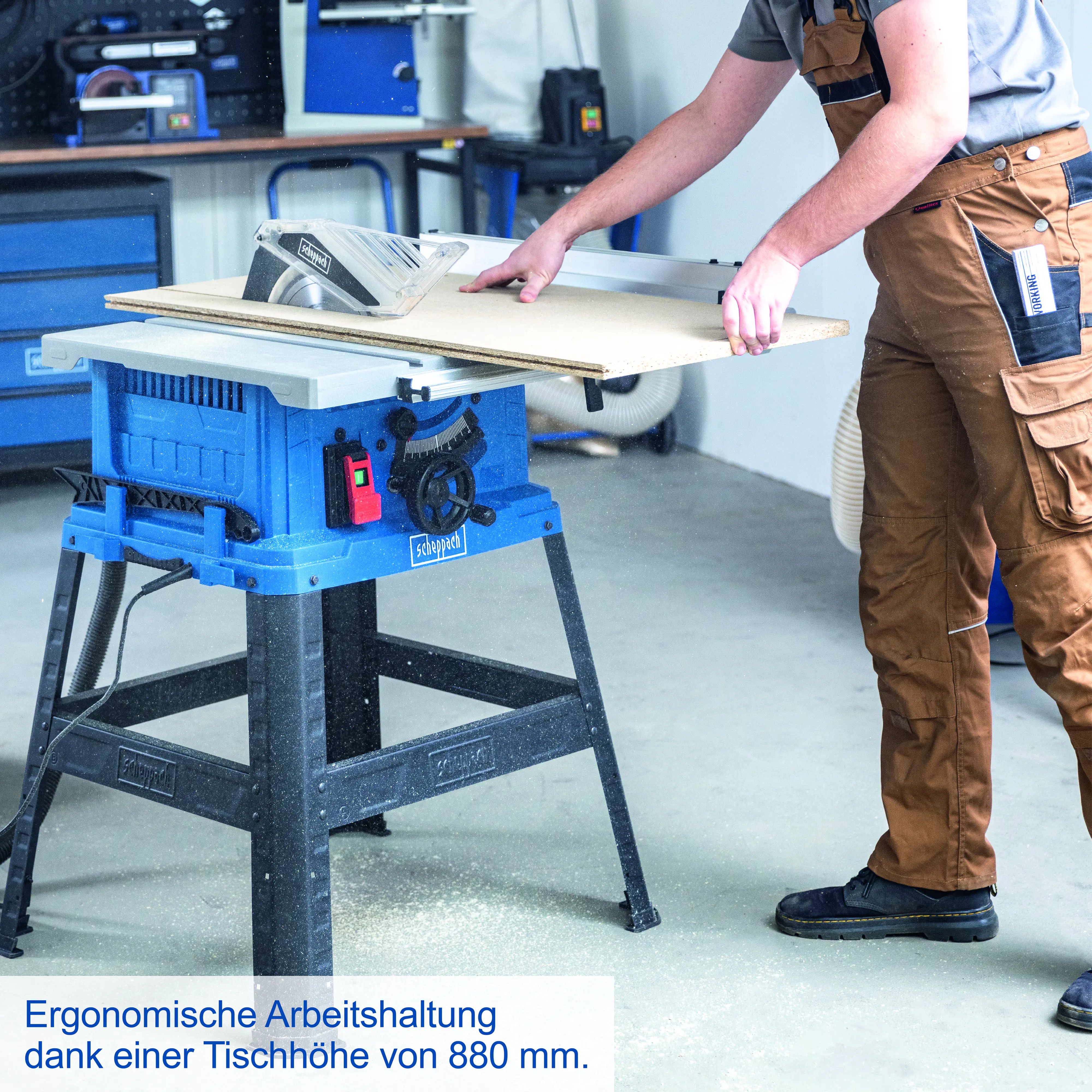 Scheppach Tischkreissäge HS105 2000 W Ø 254 mm inkl. Untergestell