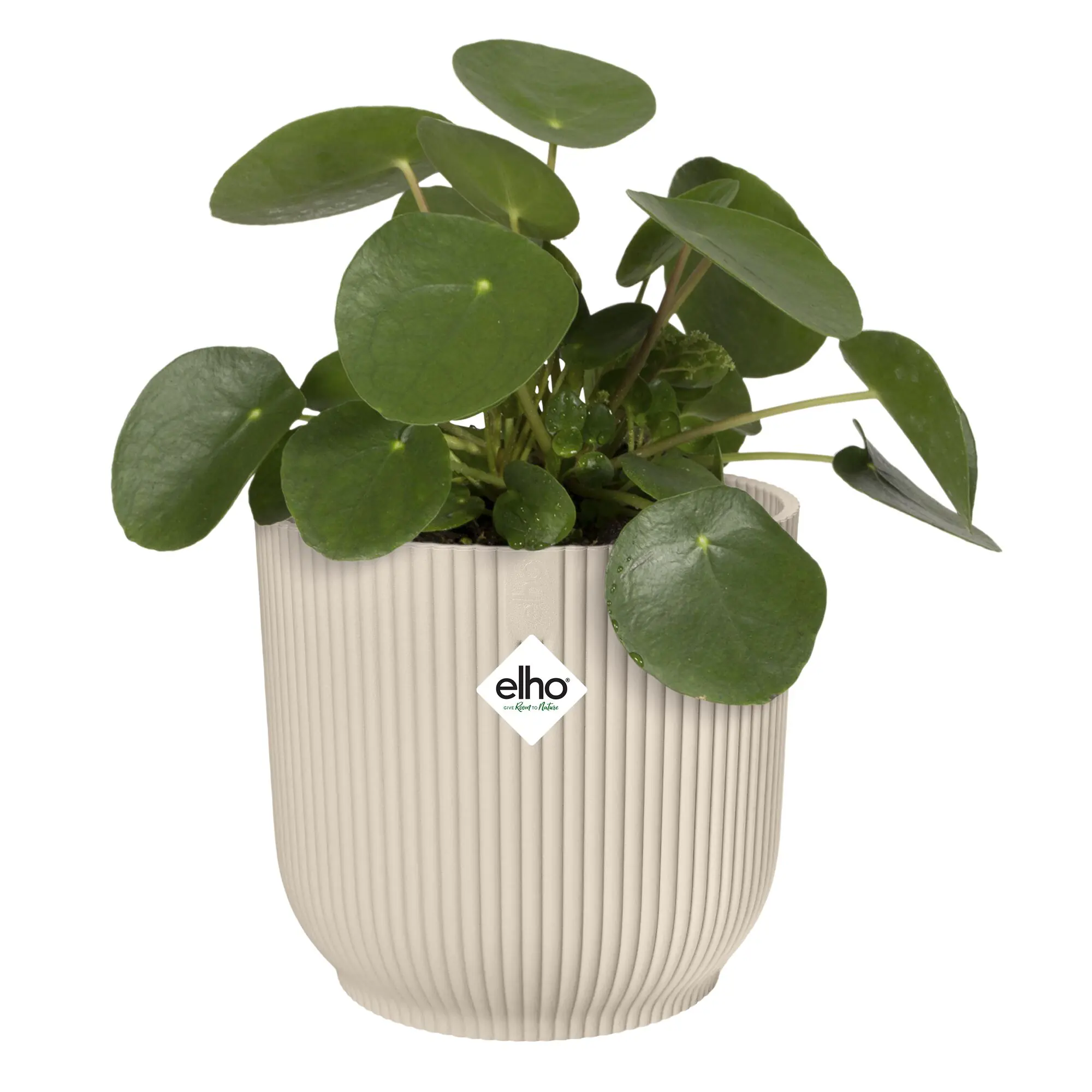 Elho Blumentopf Vibes Fold Kunststoff seidenweiß Ø 22x 20 cm