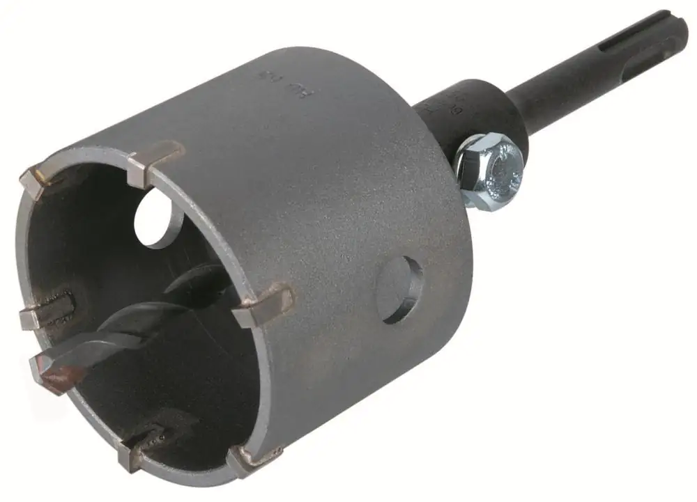 Wolfcraft Hohlbohrkrone Ø 68 mm inkl. SDS-Plus Spanndorn