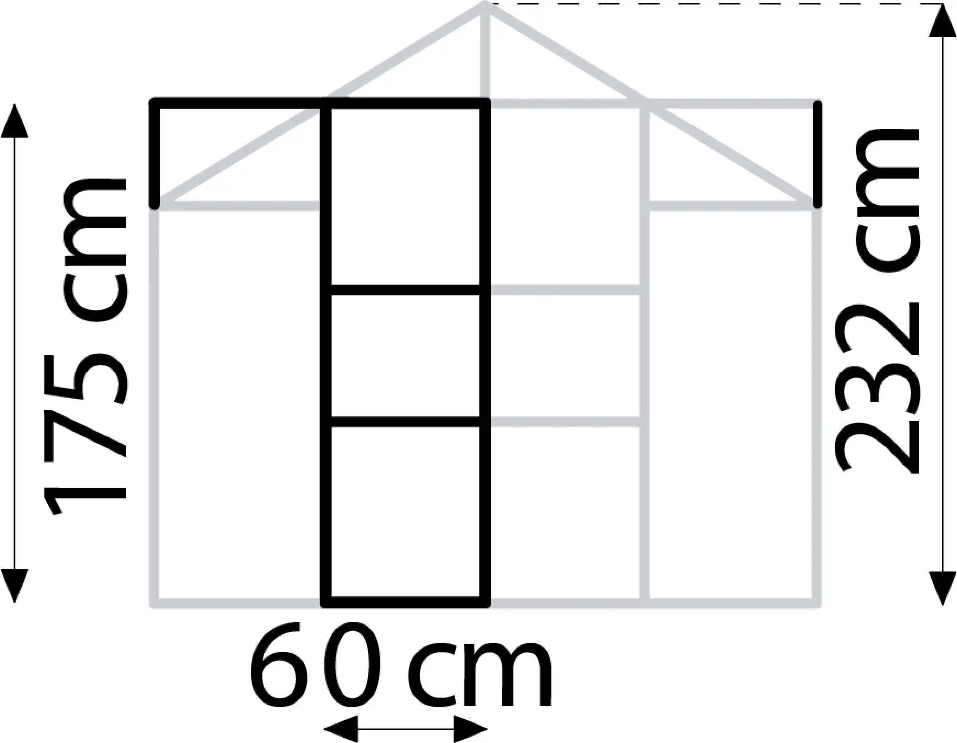 Vitavia Türerweiterung Merkur 60 x 175 cm HPK