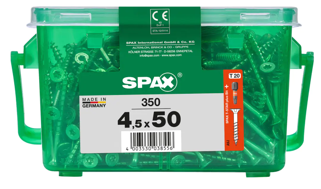 Spax Universalschrauben 4.5 x 50 mm TX 20 - 350 Stk.