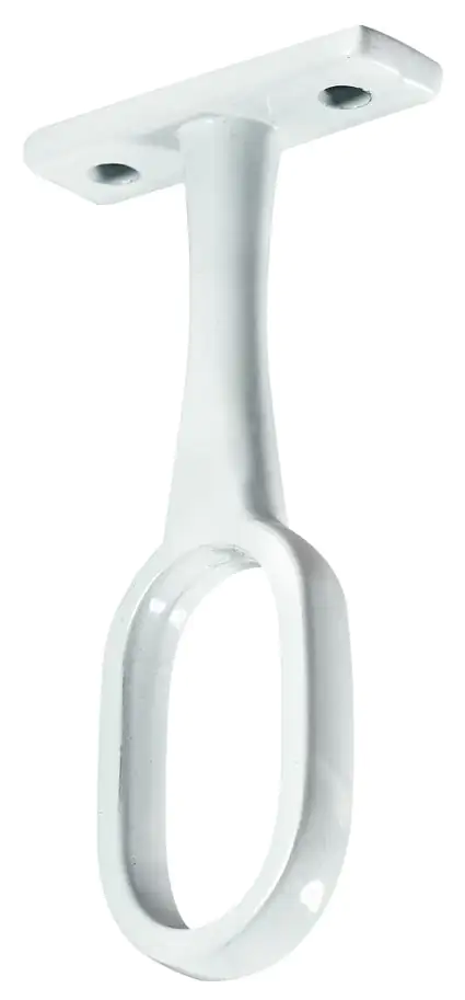 Hettich Schrankrohrmittelträger für ovale Rohre Ø 15 / 30 mm, weiß