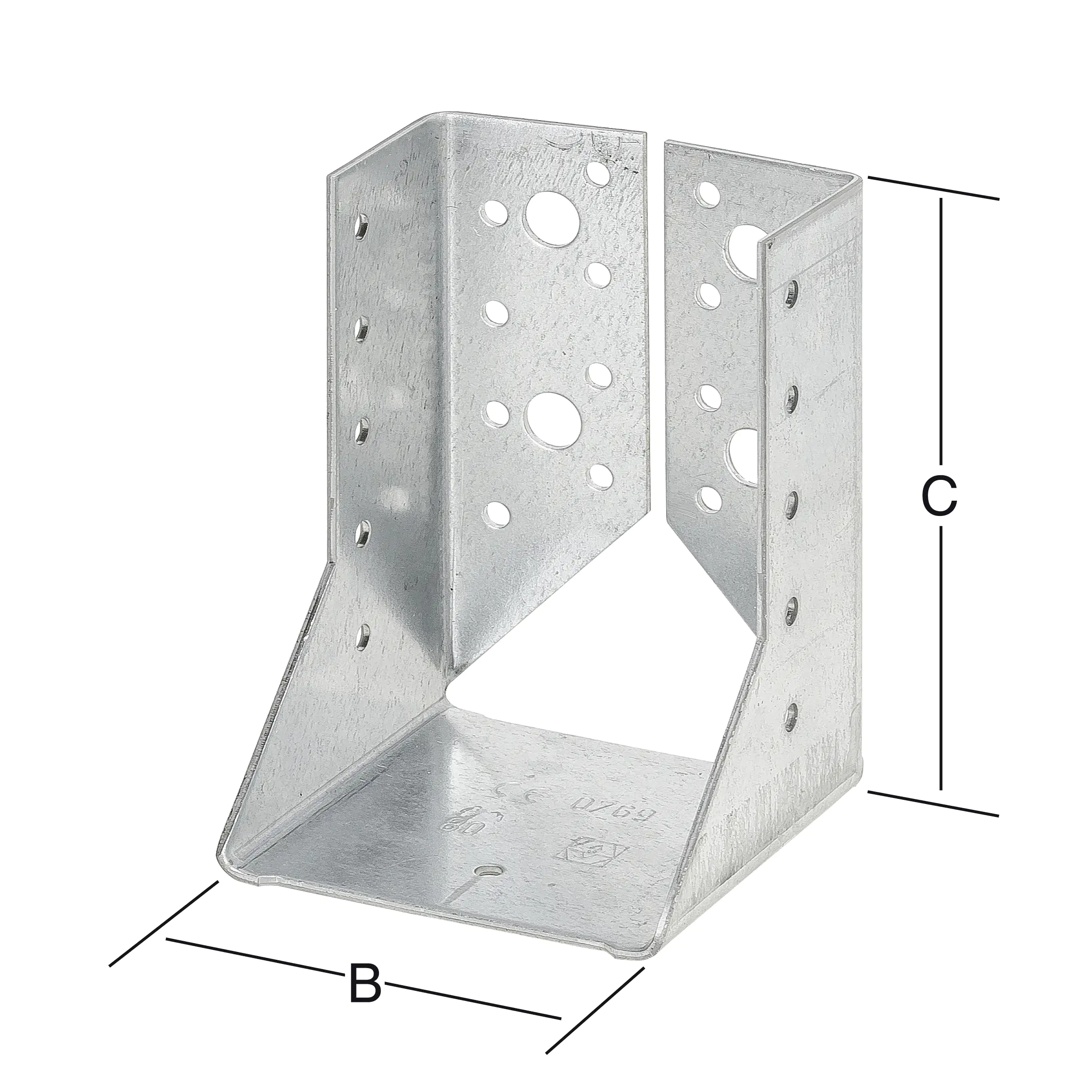 Vormann Balkenschuhe Typ B sendzimir verzinkt 60 x 100 mm