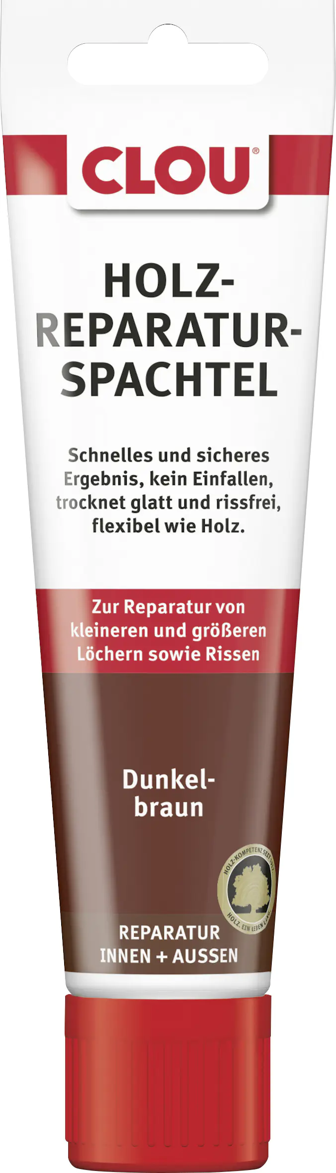 Clou Holzreparatur-Spachtel 55 g dunkelbraun Clou Holzreparatur-Spachtel 55 g dunkelbraun