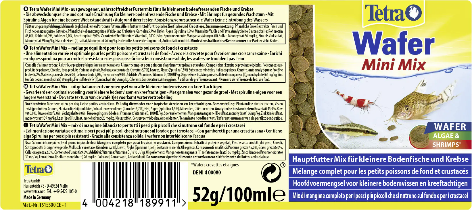 Tetra Wafer Mini Mix 100 ml