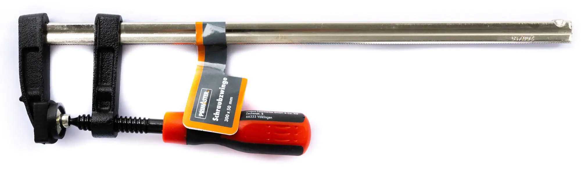 Primaster Schraubzwinge 30 x 5 cm mit Kunststoffgriff Primaster Schraubzwinge 30 x 5 cm mit Kunststoffgriff