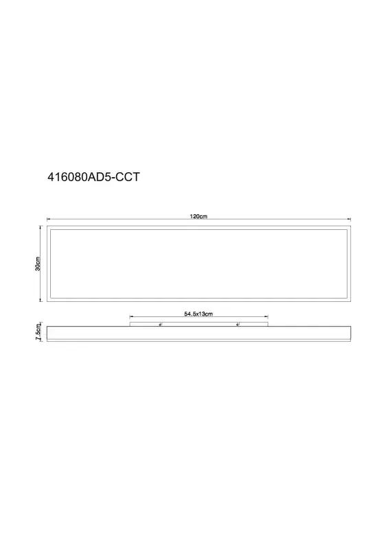 Globo Deckenleuchte Doro 120 x 30 cm silber CCT