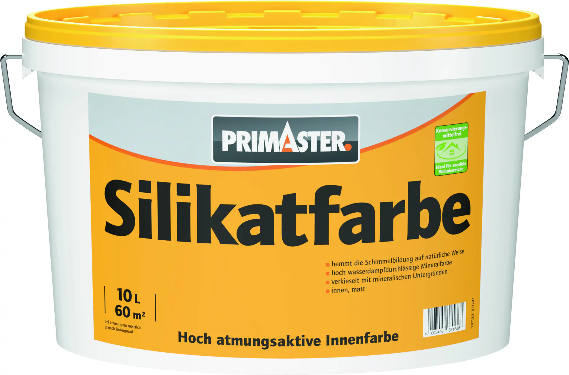Primaster Silikatfarbe 10 L weiß stumpfmatt