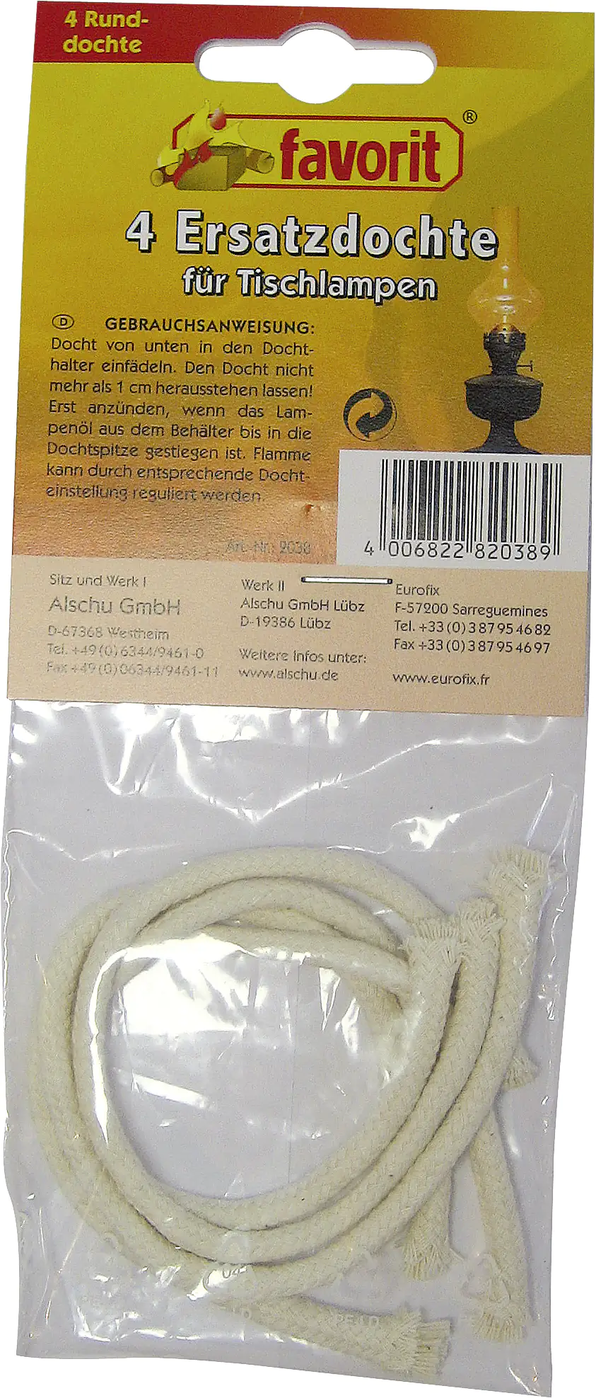 Favorit Ersatzdocht für Bambusfackel 4er Pack, rund