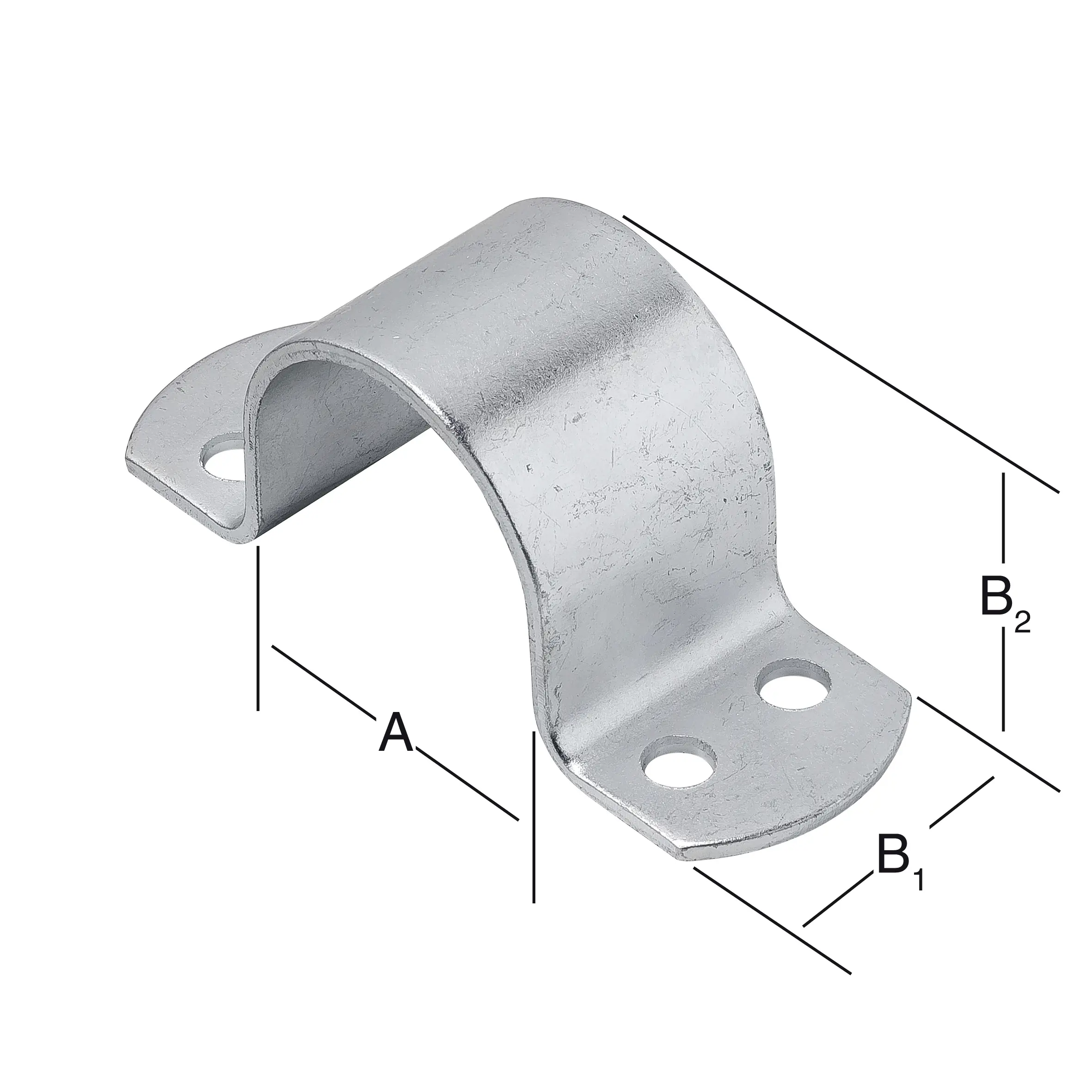 Vormann Rohrschellen verzinkt 61 x 40/55 mm