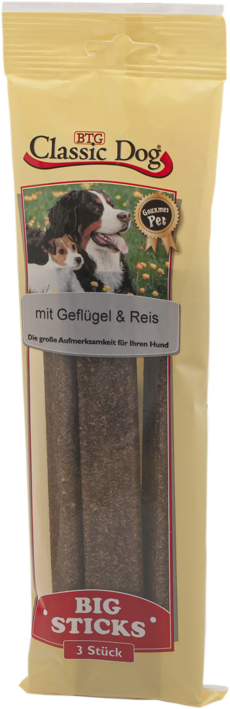 Classic Dog Hundesnack BigStick 3 Stück Geflügel & Reis
