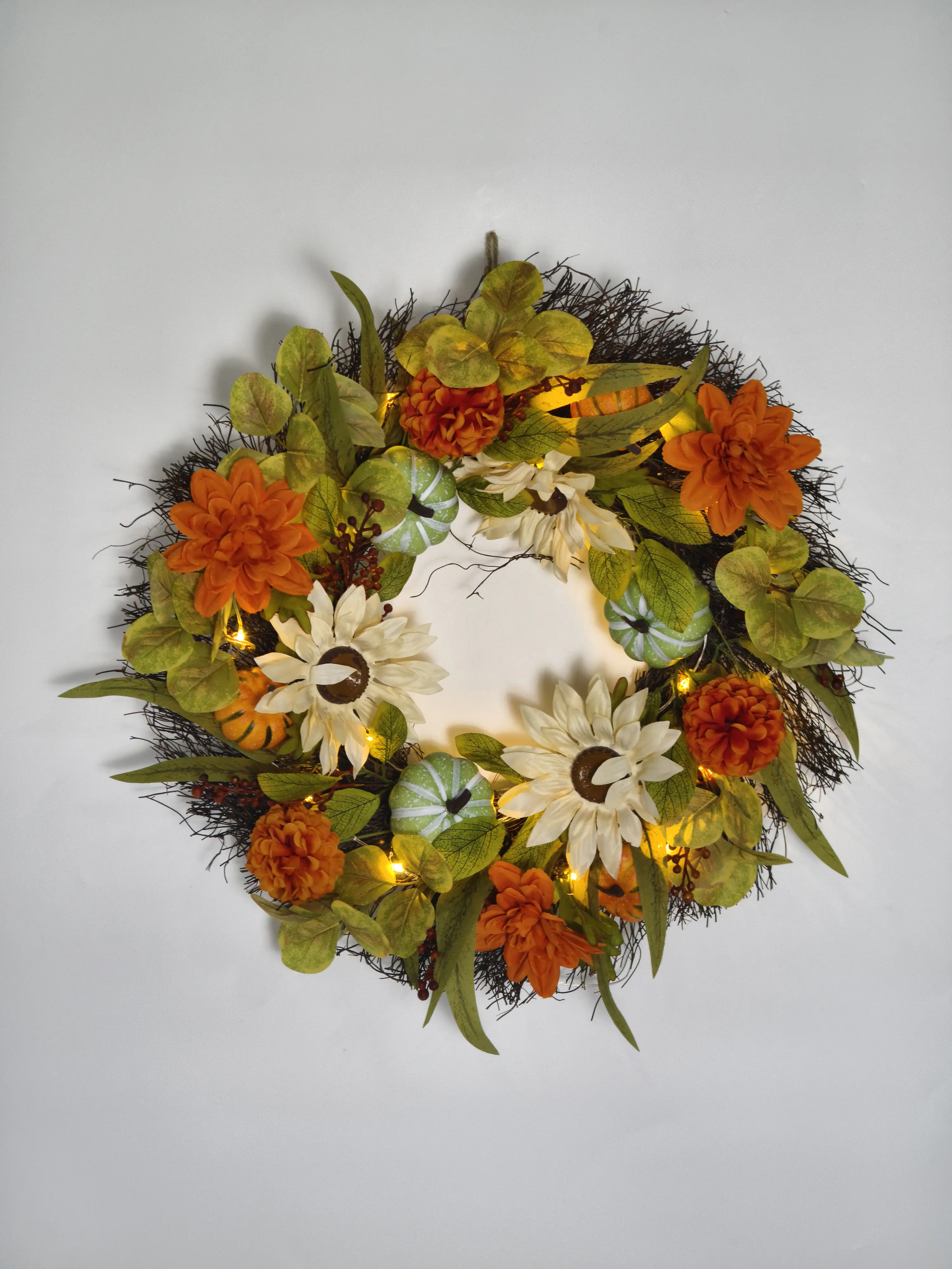 TrendLine LED Kranz Ø 50 cm mehrfarbig warmweiß