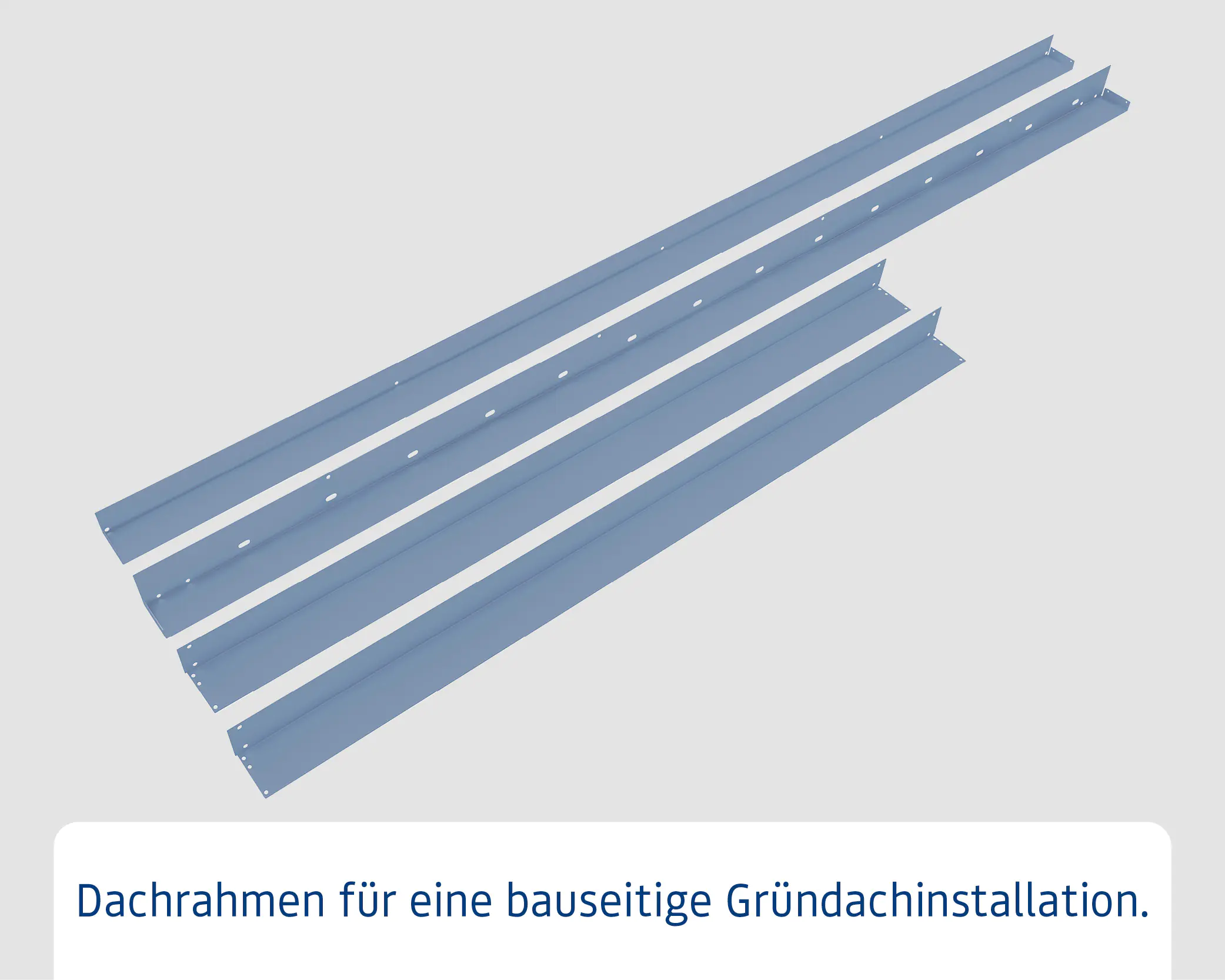 EcoStar Dachrahmen für Gründach Pultdach Typ 3 blau EcoStar Dachrahmen für Gründach Pultdach Typ 3 blau