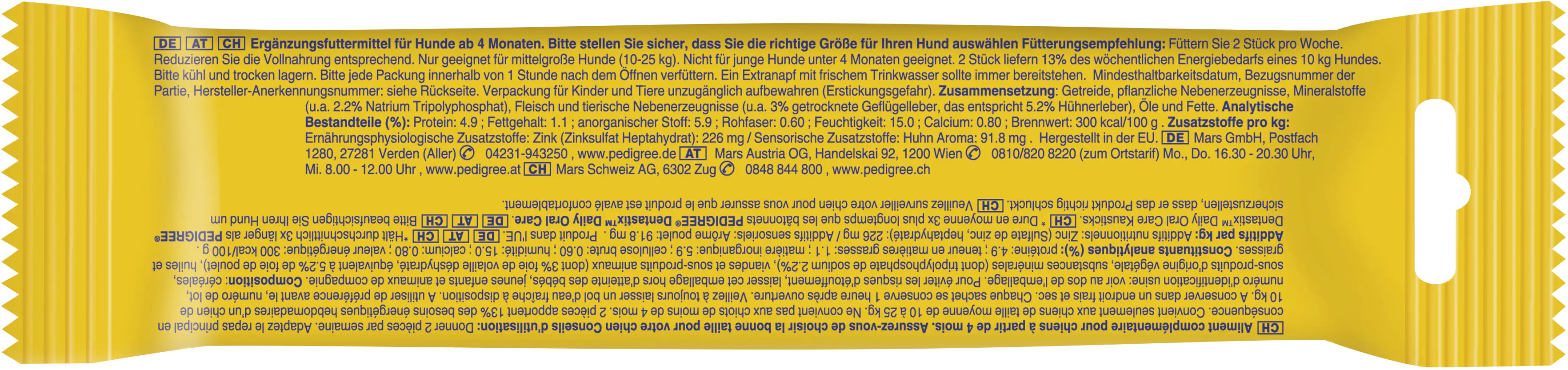 Pedigree Hundesnack Dentastix Advanced 1 Stück / 80g