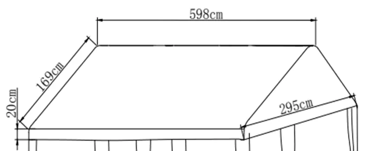 TrendLine Ersatzdach zu Großraumzelt 3 x 6 m TrendLine Ersatzdach zu Großraumzelt 3 x 6 m