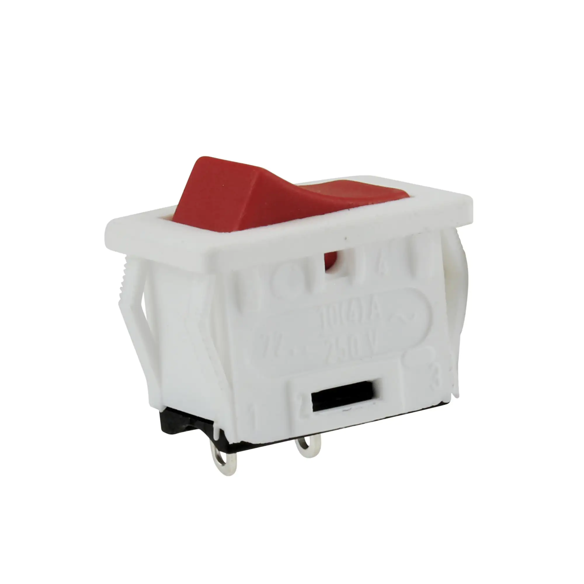 UniTec Einbau-Wippschalter mit Beschriftung weiß rot